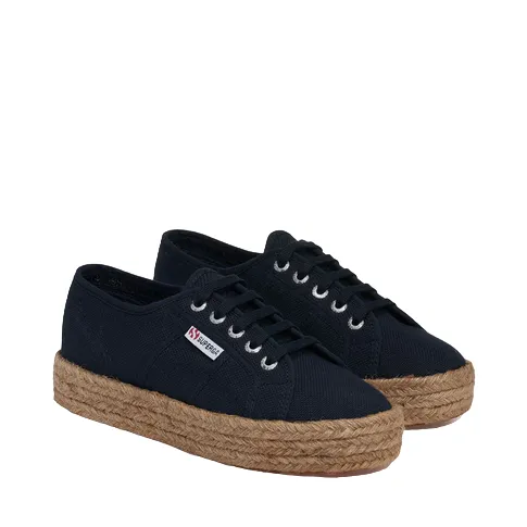 ArchSupport Superga scarpa sneakers da donna in tela con 2730 S00CF20 933 blu