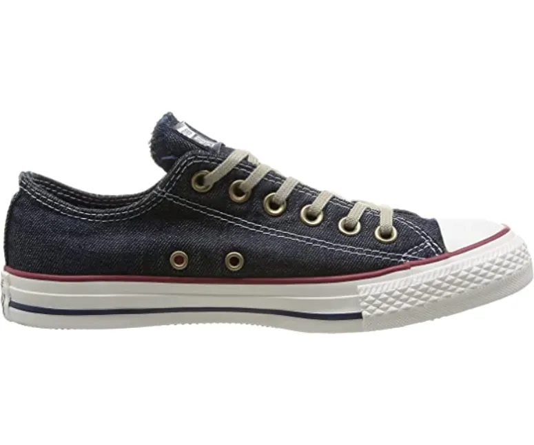 Asymmetric Heel Counter Comfort Inserts Converse scarpa sneakers da uomo in denim Ct OX 148497C blu scuro