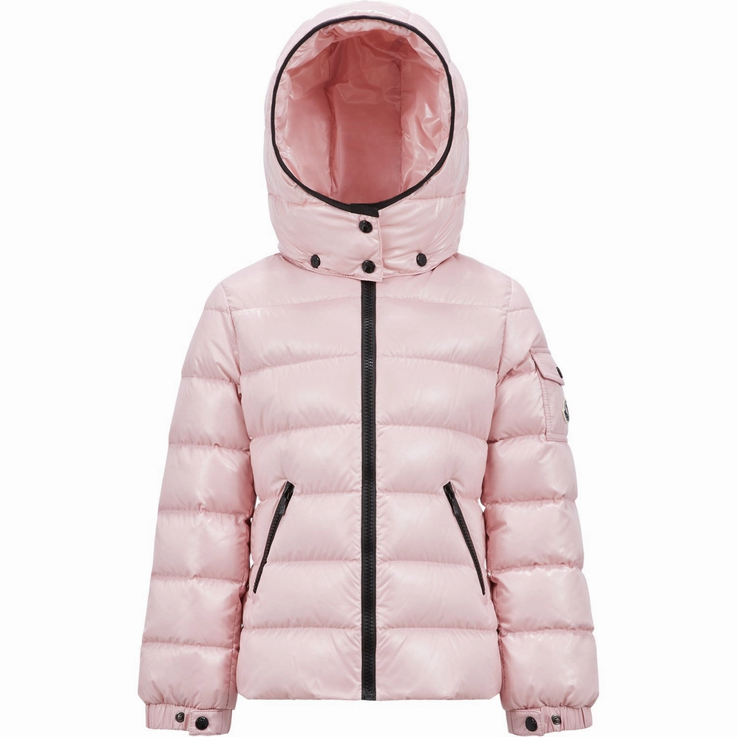Moncler Medium Pink Bady Jacket Comfortable Urban Piece Four Way Stretch Material