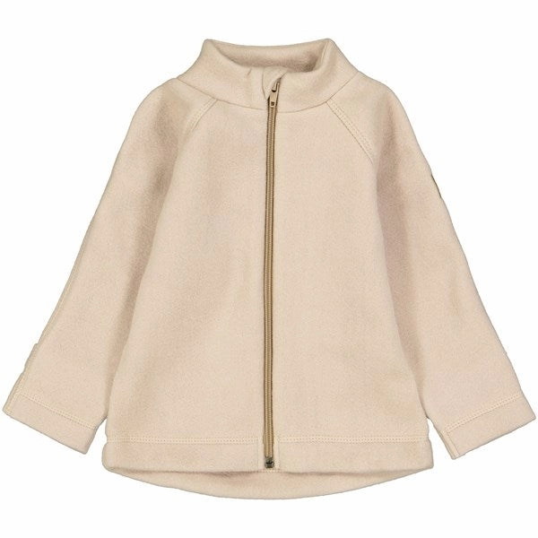 Casual Work Look Mikk-Line Cotton Fleece Jacket Warm Taupe