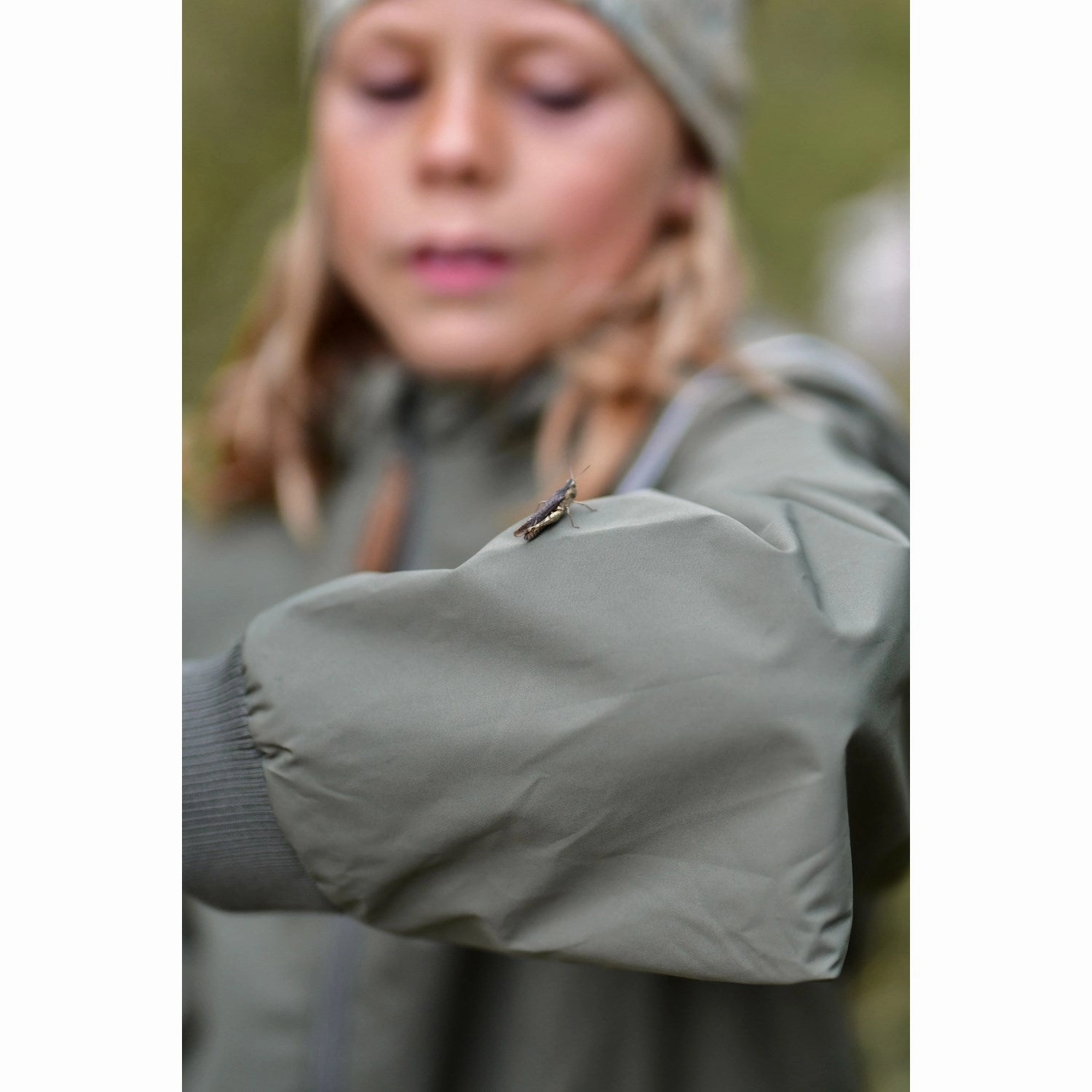 Anti Glare Trim Wind Resistant Lining Mikk-Line Dusty Olive Shell Jacket