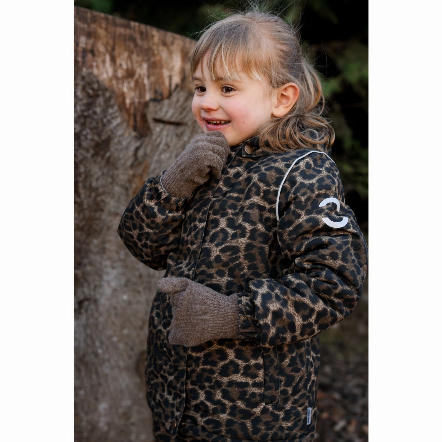 Mikk-Line Leo Winter Jacket Waist AOP Two Way Zipper