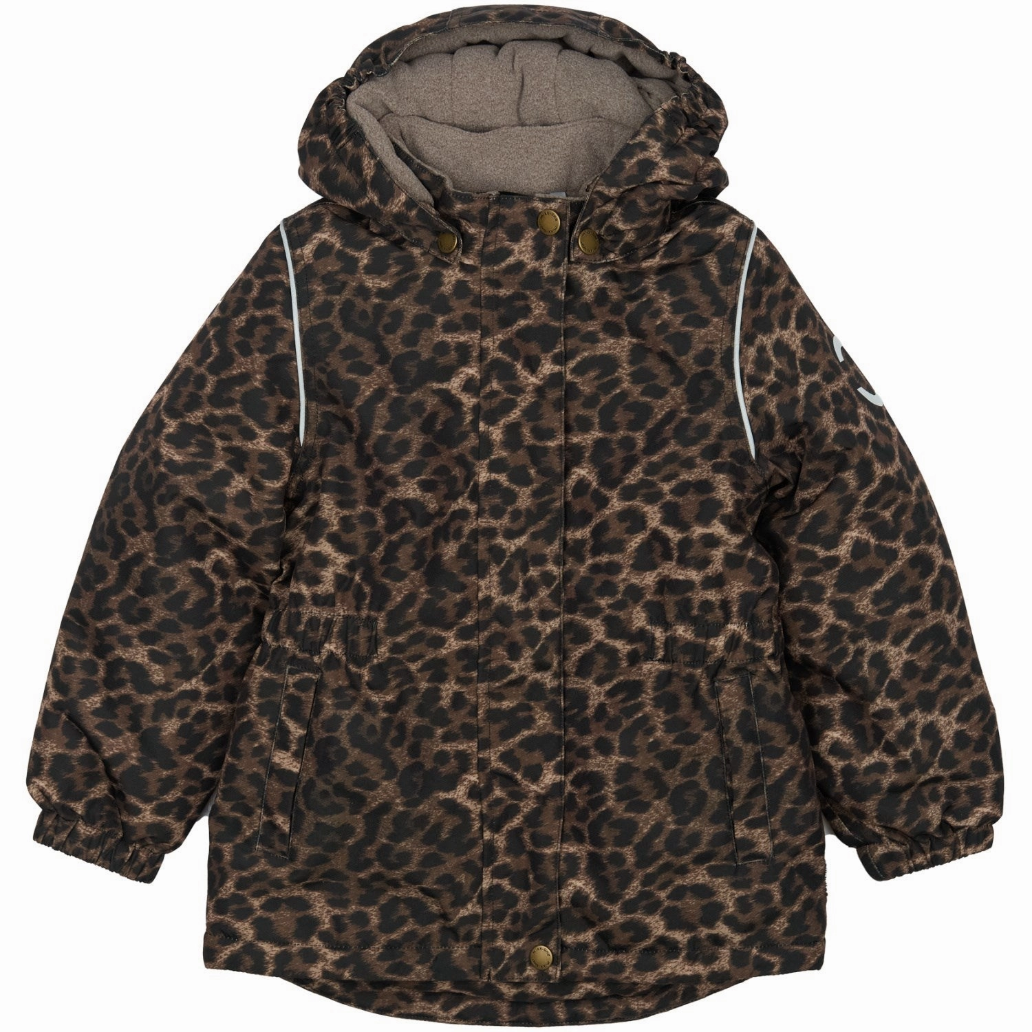 Mikk-Line Leo Winter Jacket Waist AOP HighVisibility Trims Comfy Street Piece