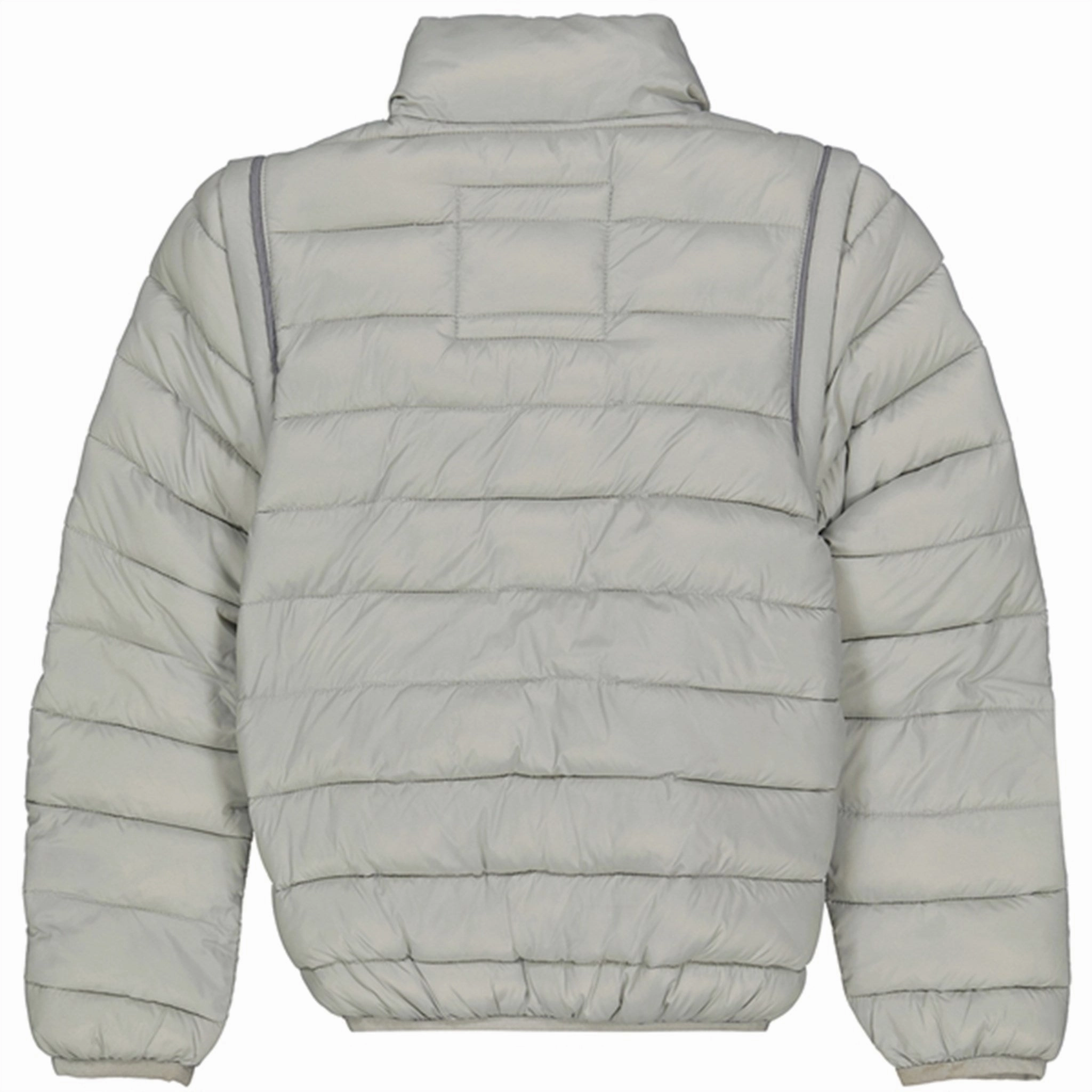 Mikk-Line Nylon puffer 2i1 Jacket Neutral Gray Casual Staple Ventilation Panels