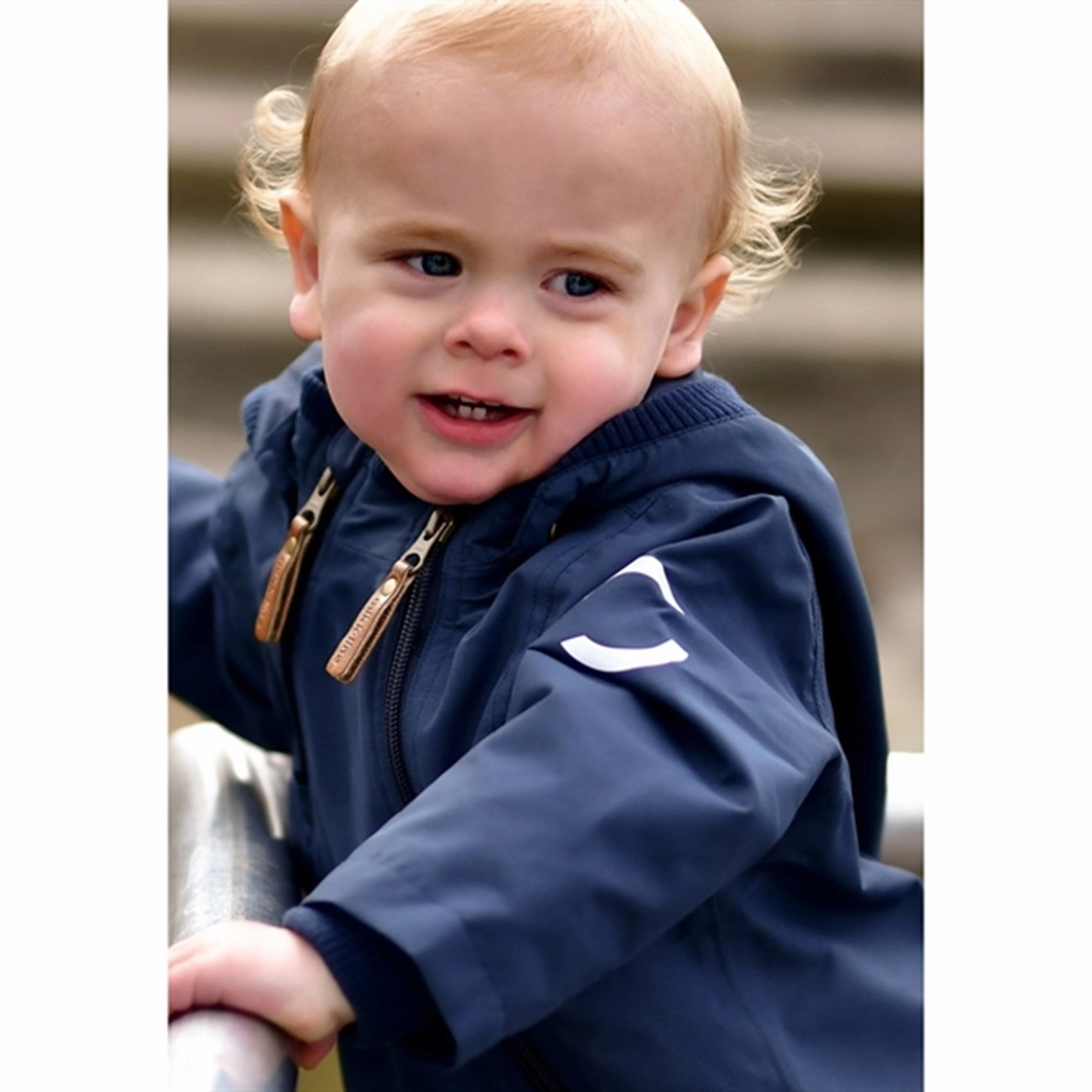 Mikk-Line Polyester Baby Jacket Blue Nights Windbreaker Style