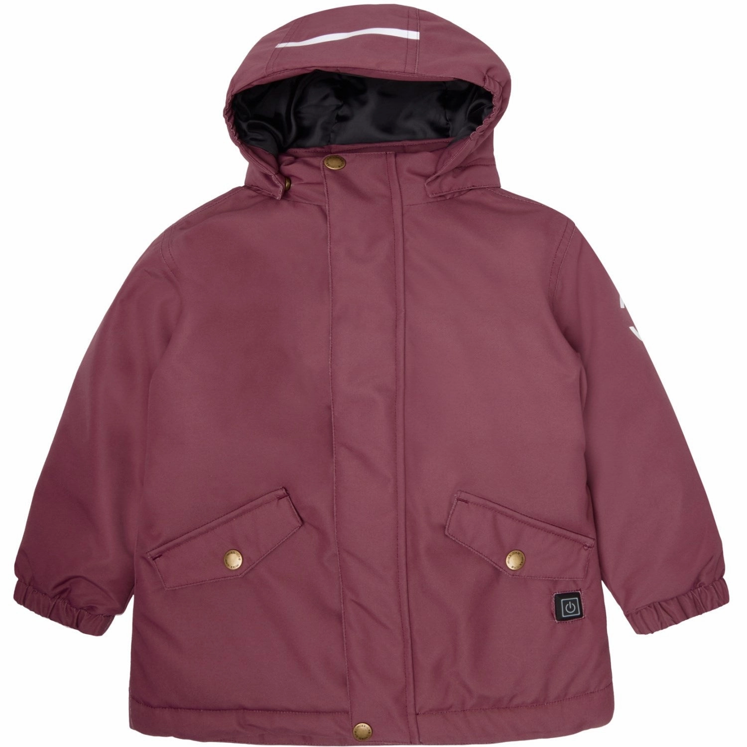 Essential Casual Look Oversized style Mikk-Line Rose Brown Heating Jacket