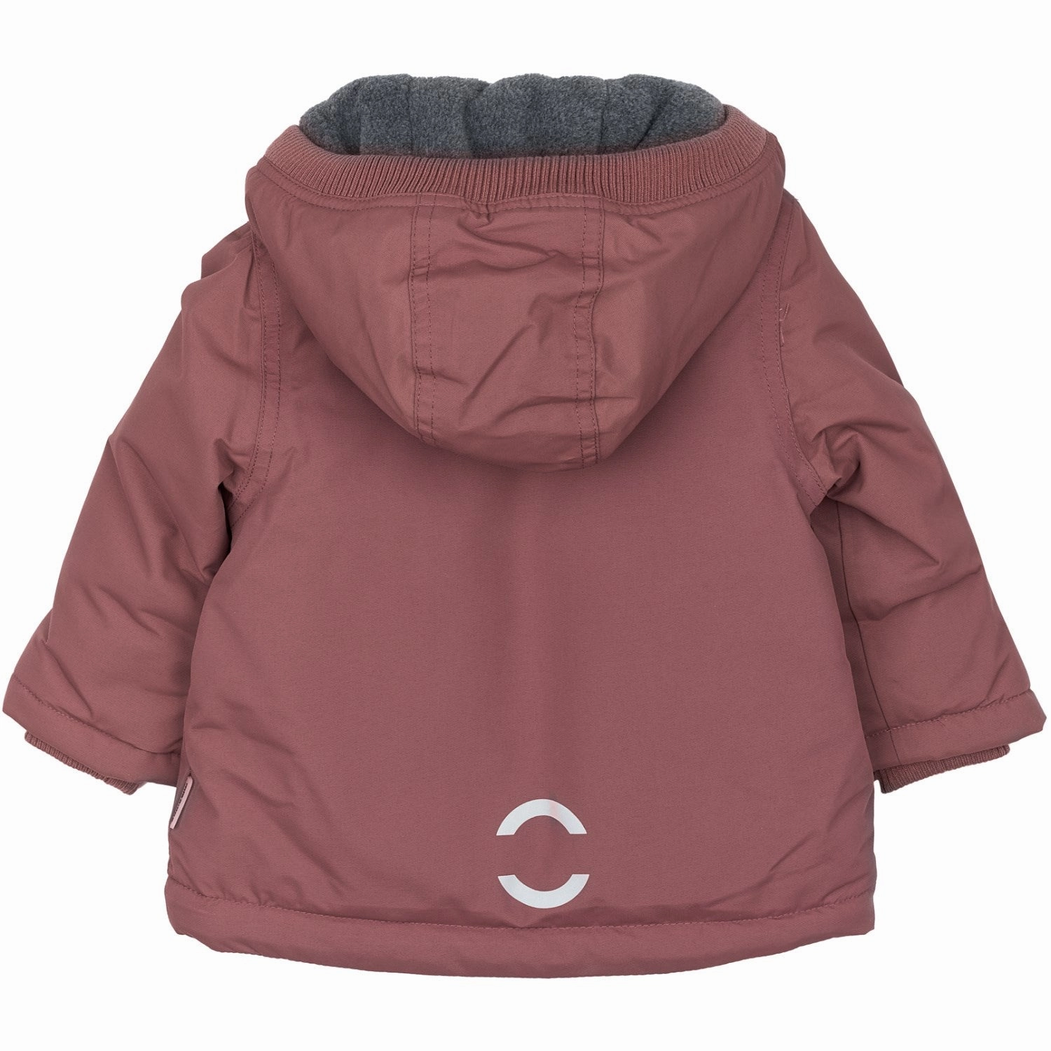 Structured Casual Fit Mikk-Line Rose Brown Nylon Jacket Solid