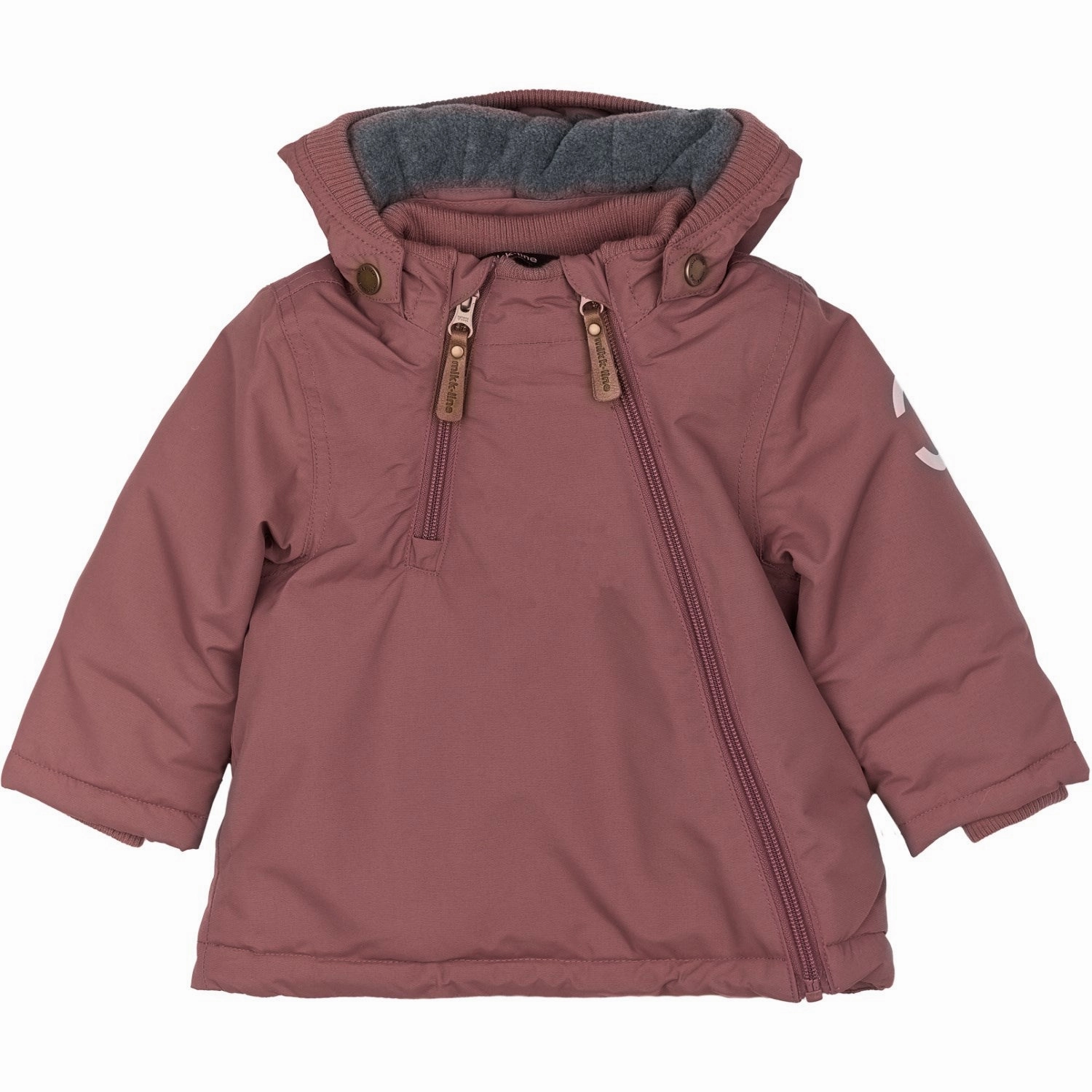 Effortless Layer Mikk-Line Rose Brown Nylon Jacket Solid
