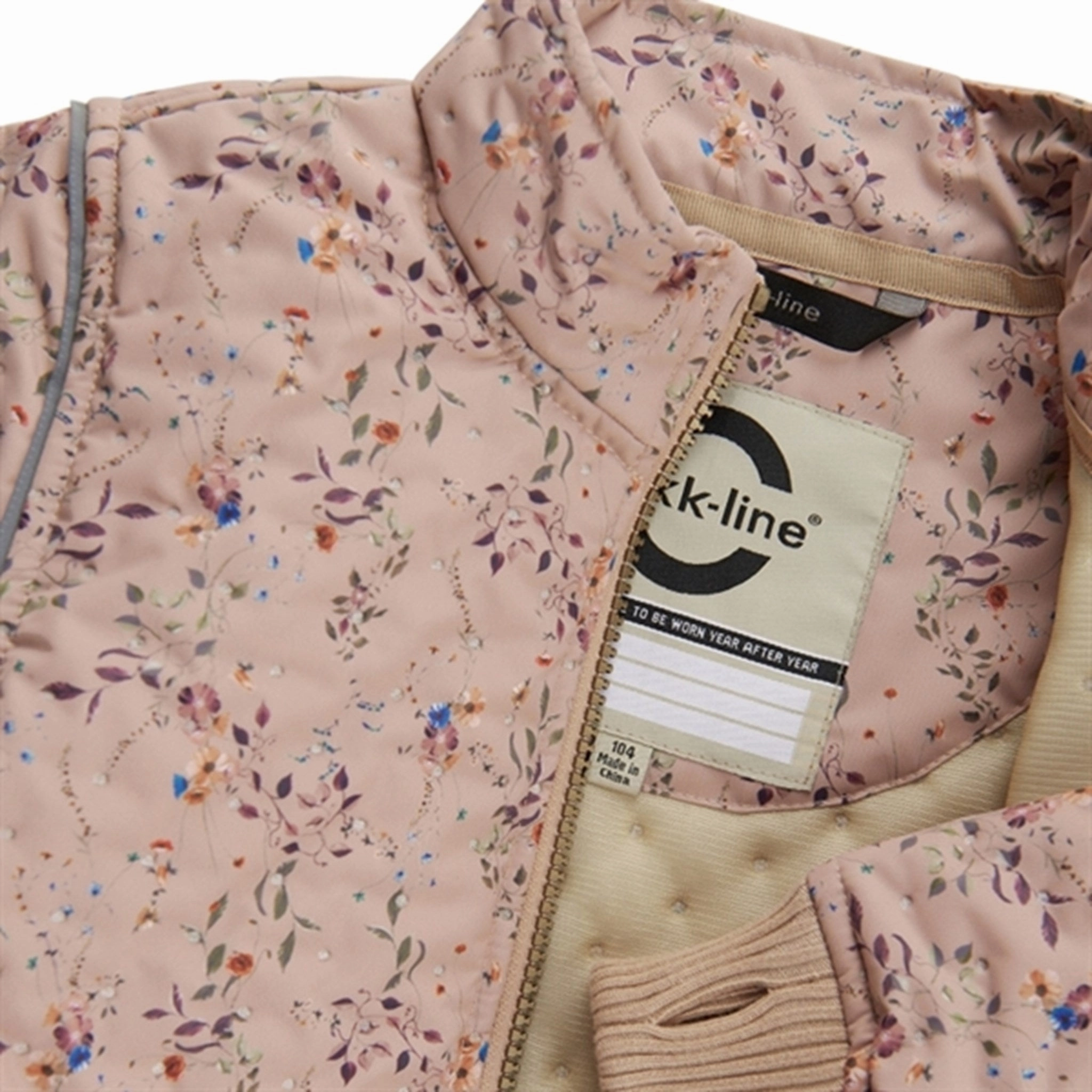 Street Comfort Fit Mikk-Line Thermo Jacket Long AOP Nougat