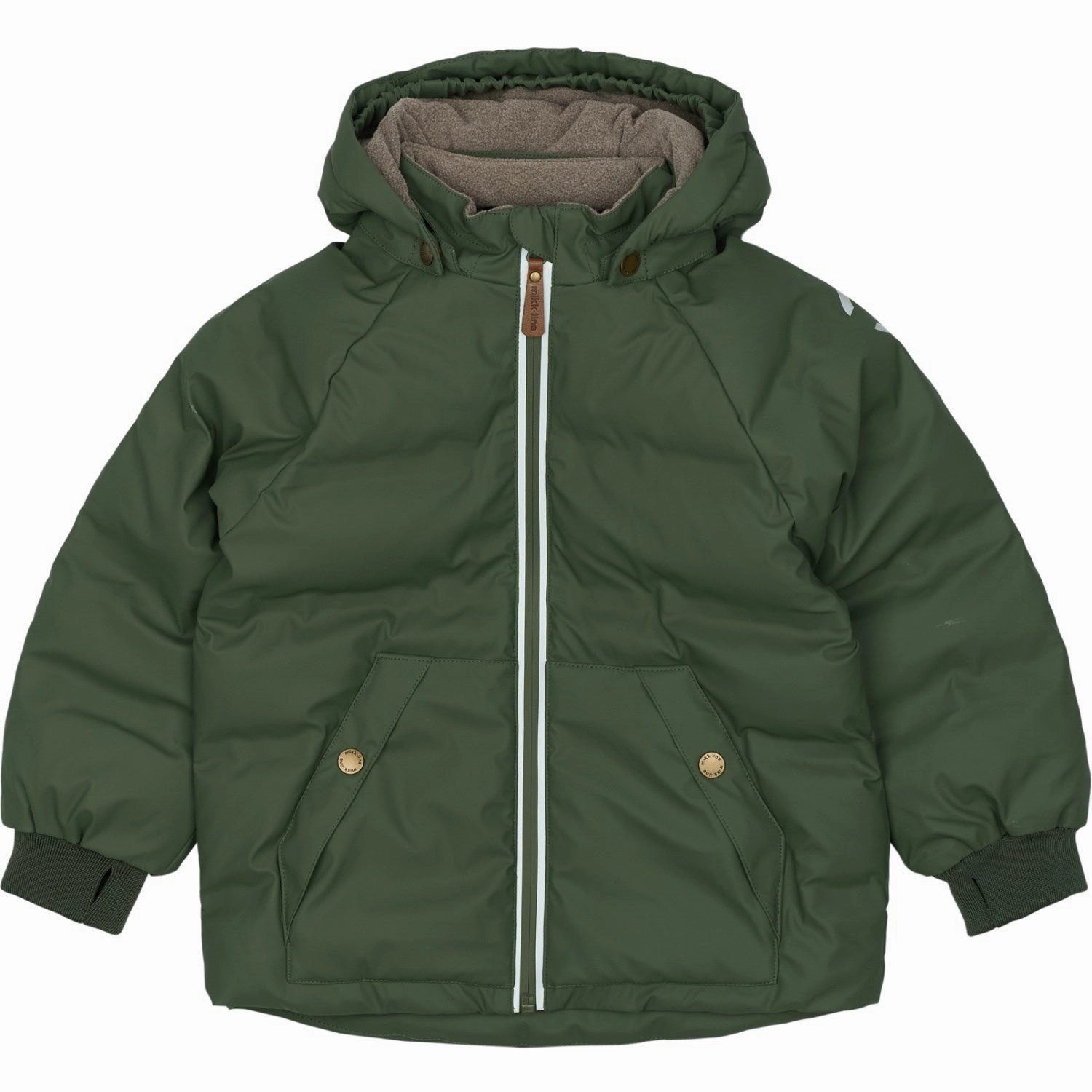 All Day Layering Mikk-Line Thyme PU Puff Jacket