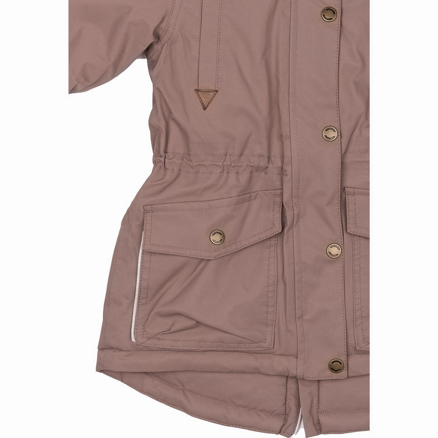 Mikk-Line Twilight Mauve Twill Nylon Parca Reinforced Hems