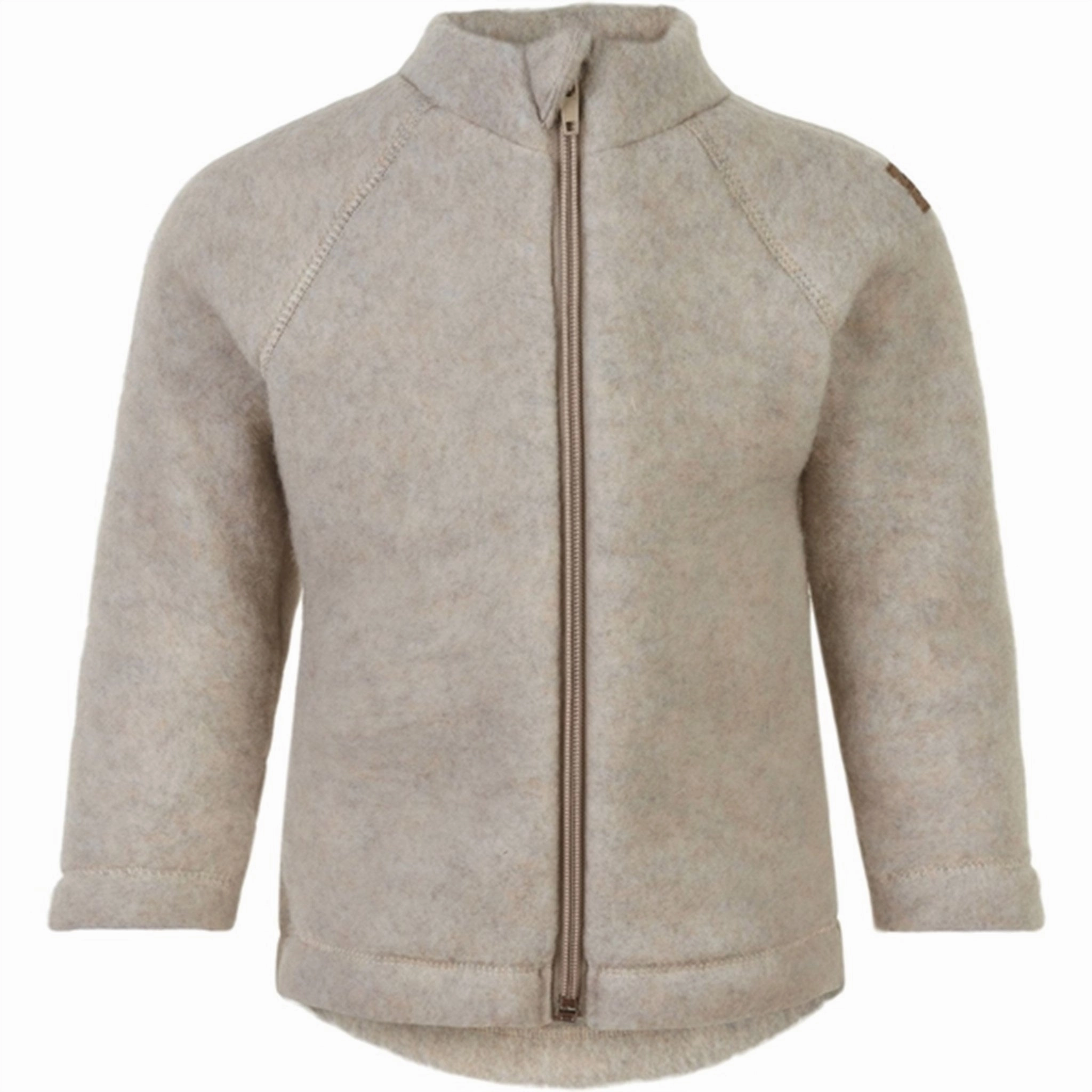 Taped Seams Quilted Interior Mikk-Line Wool jacket Melange Offwhite