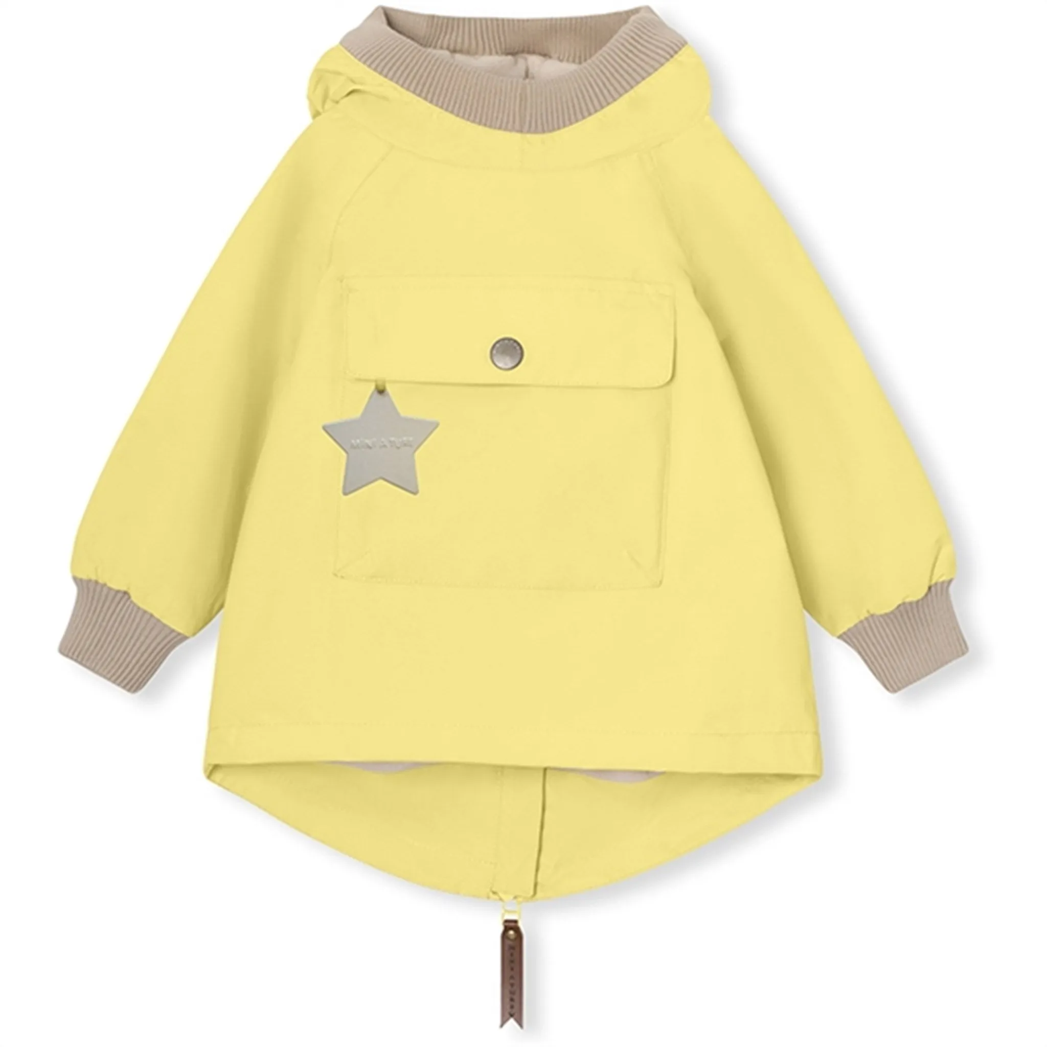 Polished Casual Winter Fit MINI A TURE BABYVITO Spring Anorak w/Fleece Lining Muted Lime