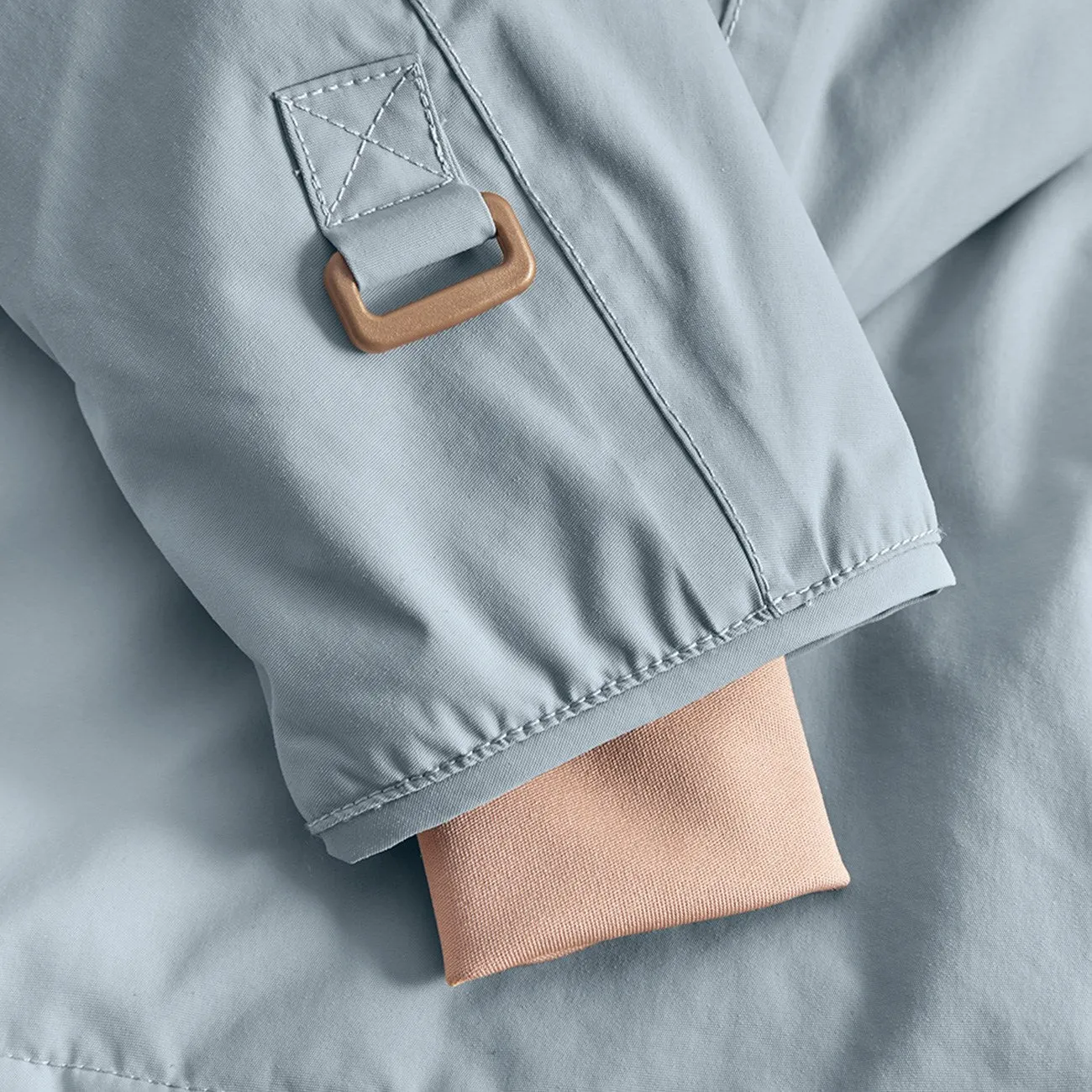 Noise Reducing Fabric DoubleStitchSeams Mini A ture Citadel blue Wang Fleece Winter Jacket