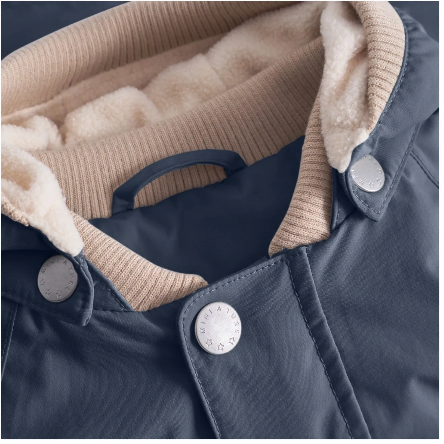 Mini A ture Ombre Blue Wally Fleece Lined Spring Jacket. GRS Flexible Elbow Patches Runway Inspired