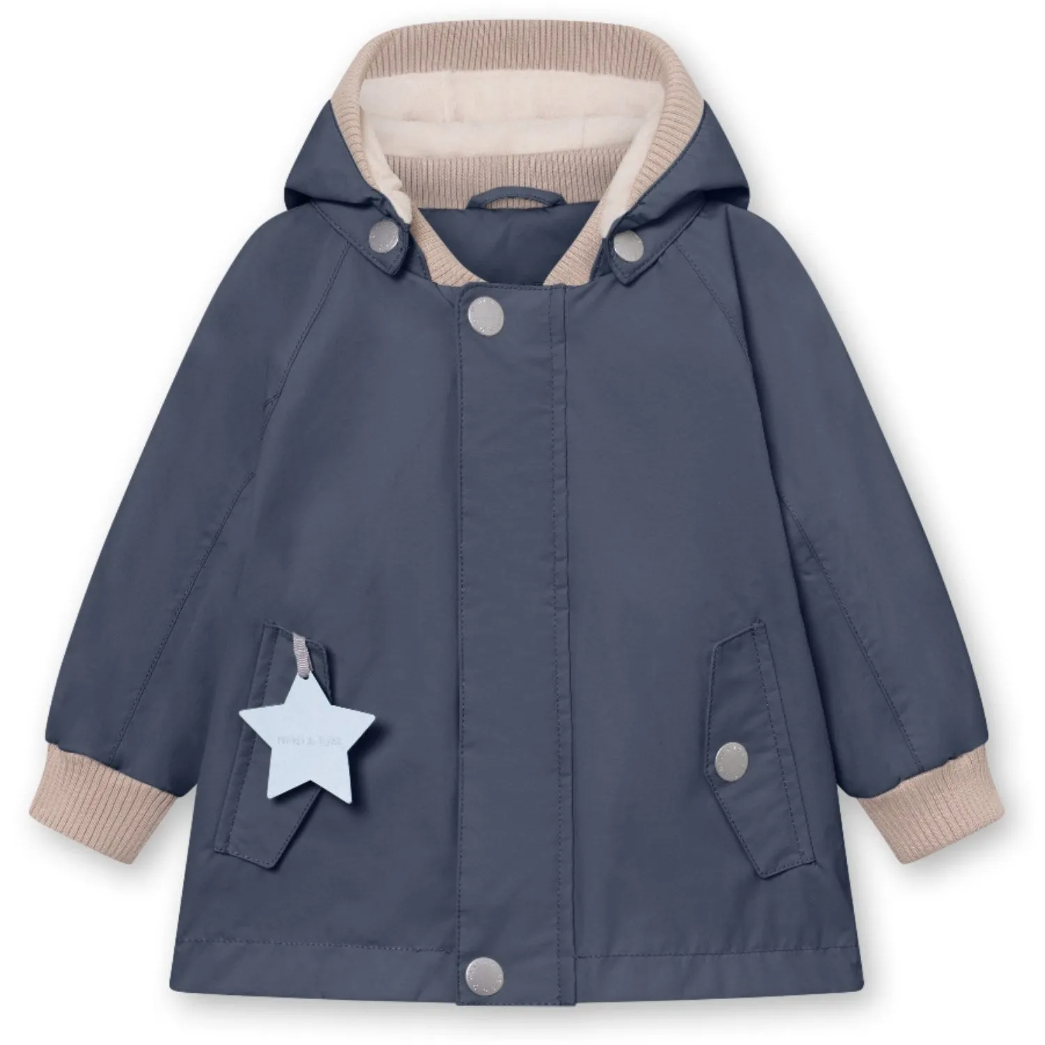 Mini A ture Ombre Blue Wally Fleece Lined Spring Jacket. GRS Moisture Managing Liner RubberizedTrim