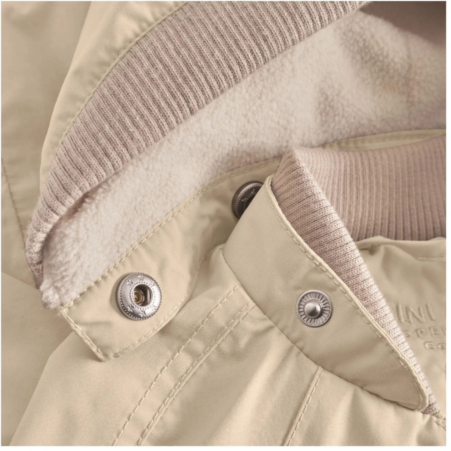 Notch Lapel Mini A ture Sesame Wai Fleece Lined Spring Jacket. GRS