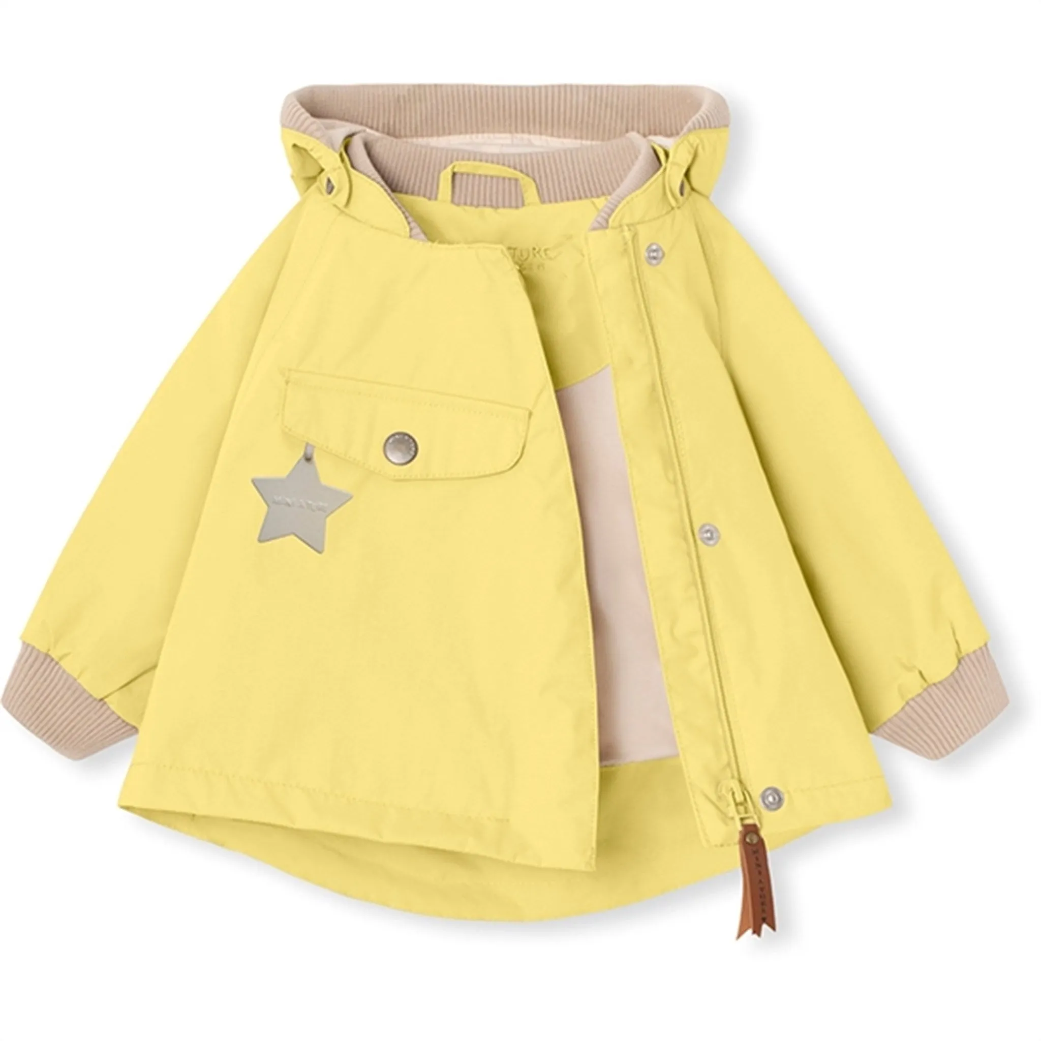 MINI A TURE WAI Spring Jacket Muted Lime ErgonomicSleeveCut