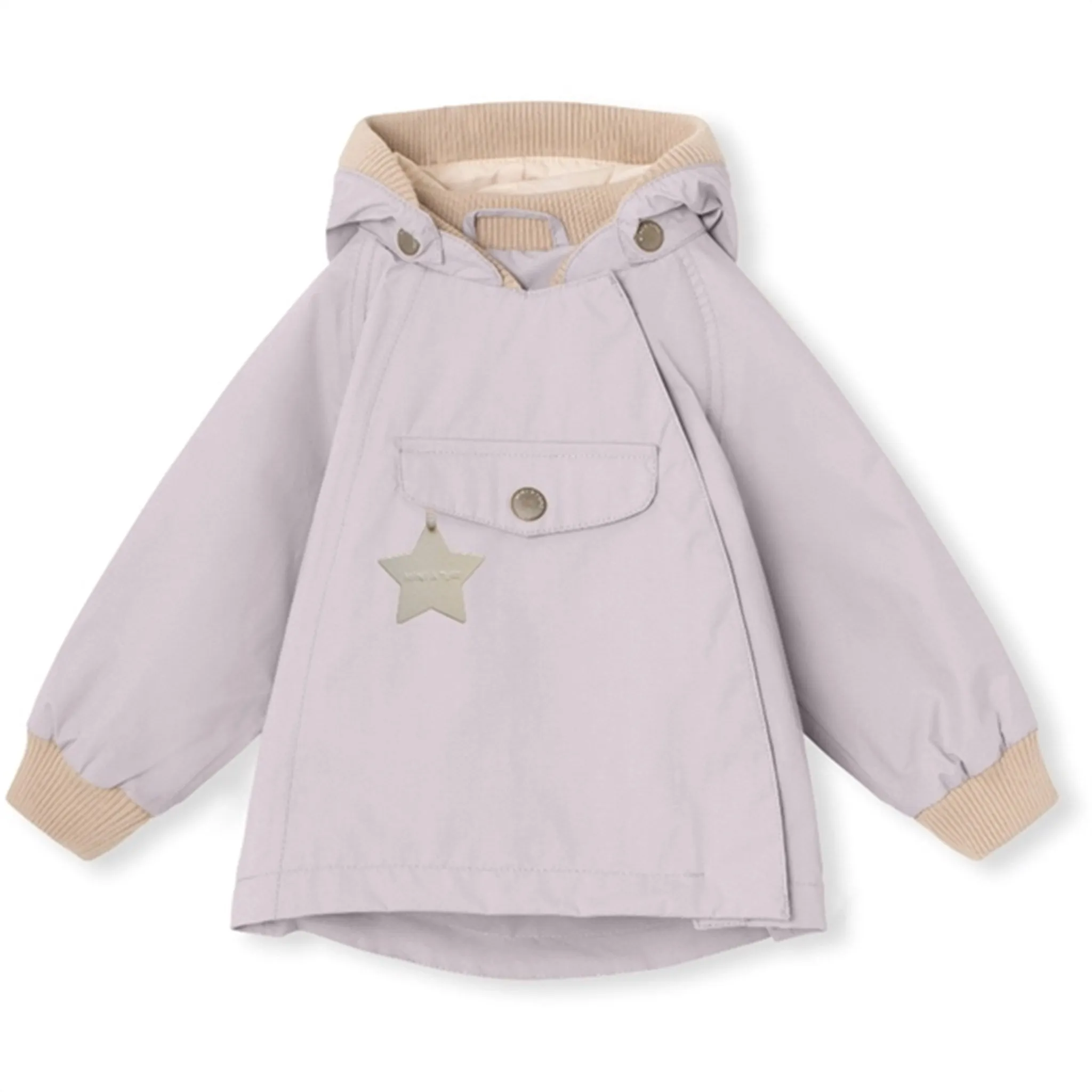 MINI A TURE WAI Spring Jacket Purple Raindrops Workday Ready