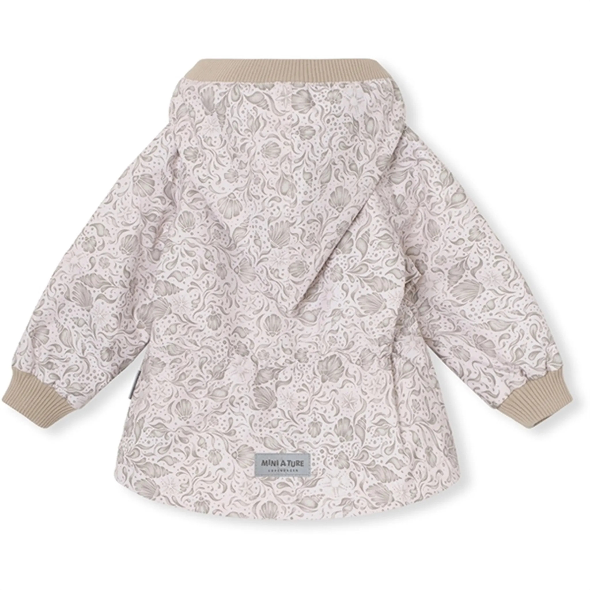 ThermalInsulation ErgonomicFit MINI A TURE WAI Spring Jacket w/Fleece Lining Printed Print Fossilized Shells