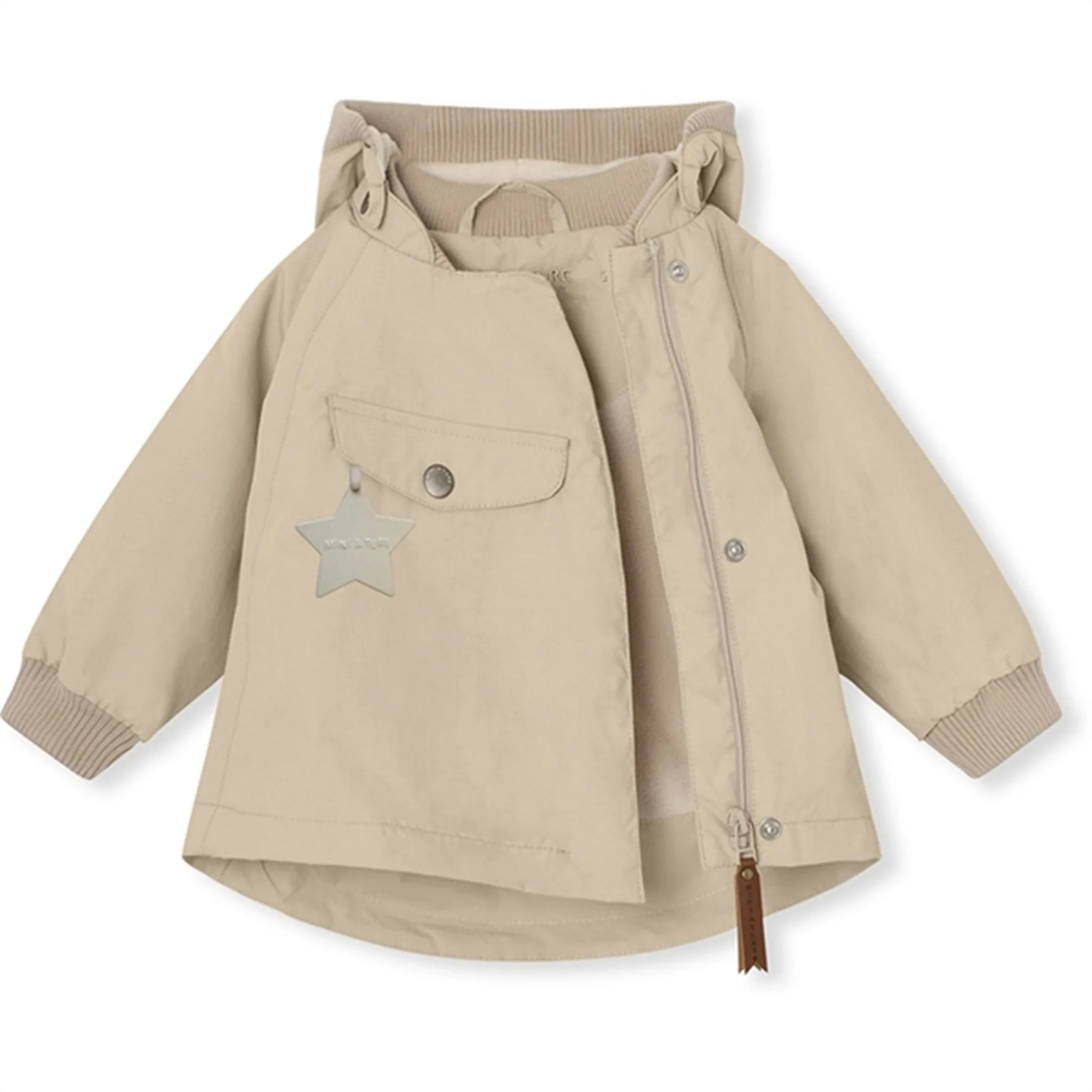 Spring Layer MINI A TURE WAI Spring Jacket w/Fleece Lining Sesame