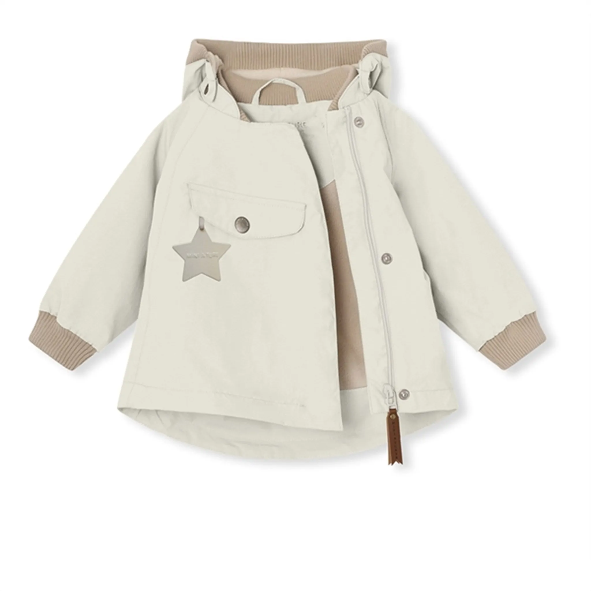 Chill Proof Style MINI A TURE WAI Spring Jacket w/Fleece Lining White Swan