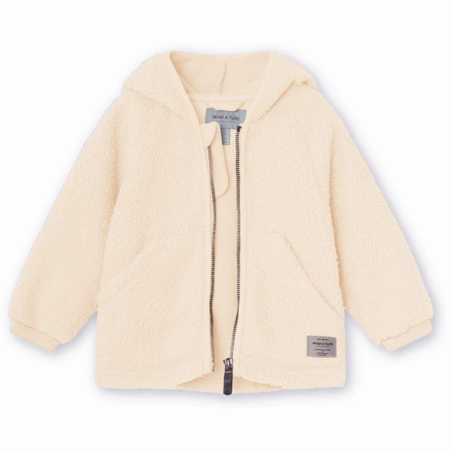Mini A ture Angora Cream Liff Teddyfleece Jacket. GRS Temperature Regulating Fill NonChafing Seam Placement