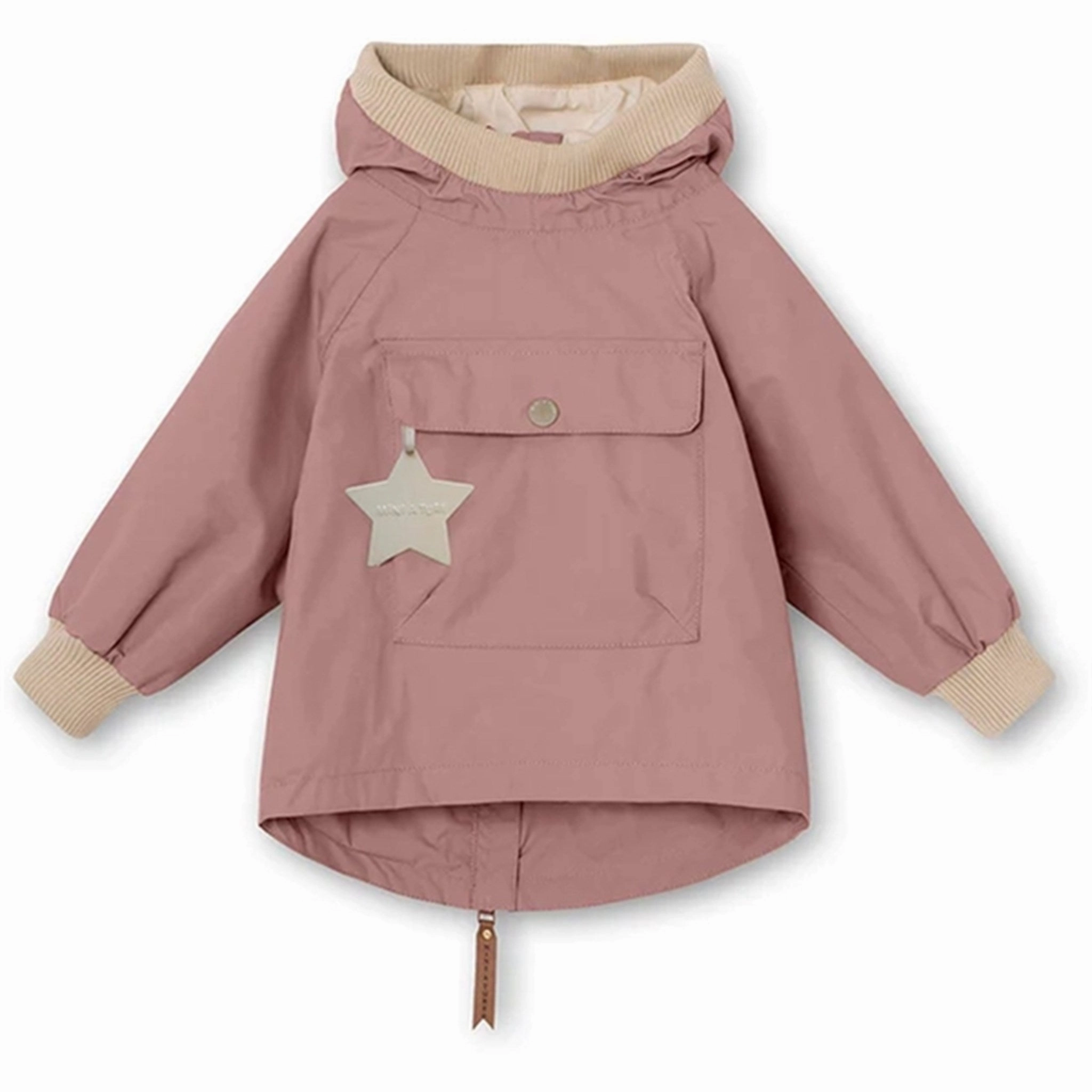 Comfort Focused Design MINI A TURE Baby Vito Spring Anorak Brownie