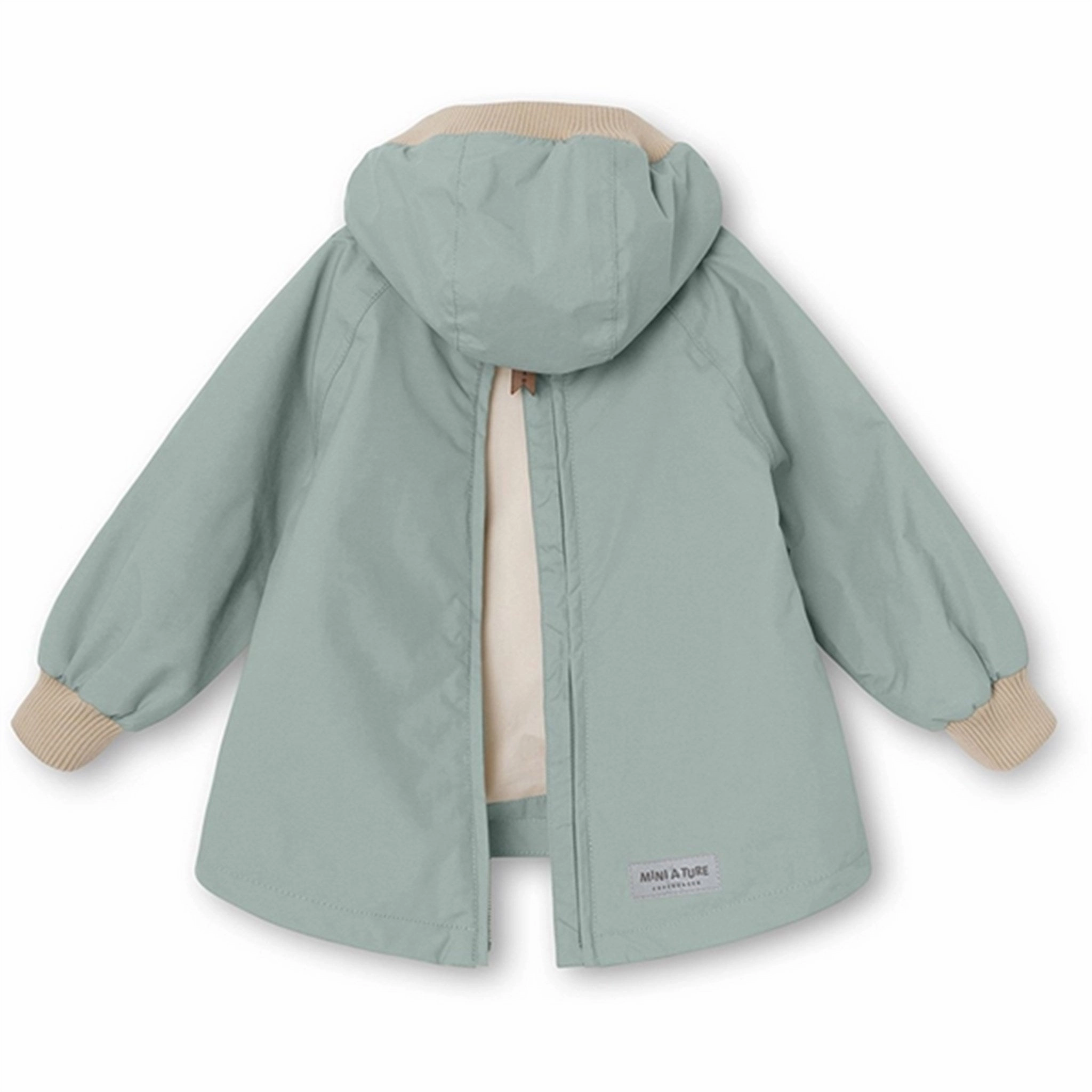 Smooth Zipper Glides MINI A TURE Baby Vito Spring Anorak Gray Mist