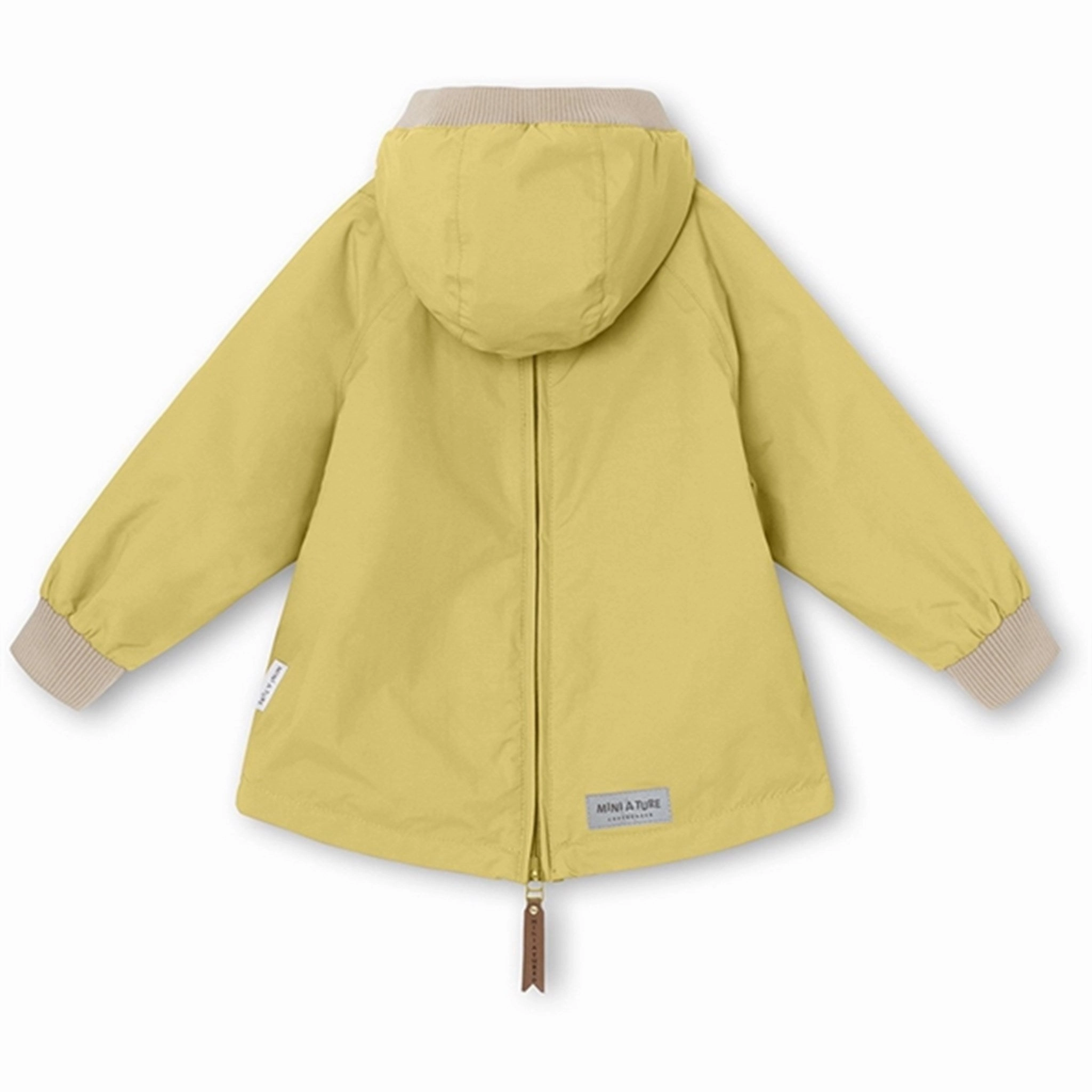 MINI A TURE Baby Vito Spring Anorak m/Fleece Lining Dusky Citron Pocket Placement Roll up sleeves