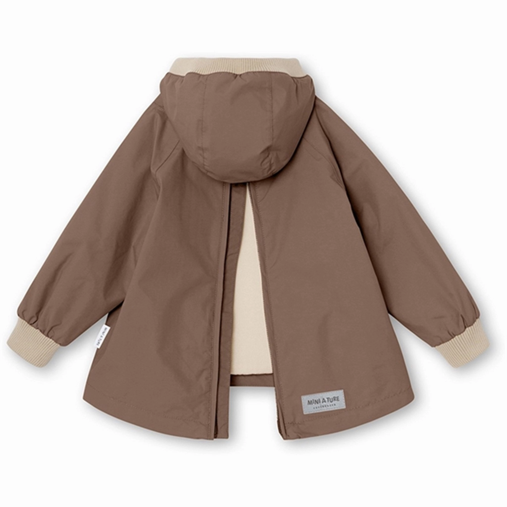 MINI A TURE Baby Vito Spring Anorak w/Fleece Lining Brownie Low Maintenance Fabric
