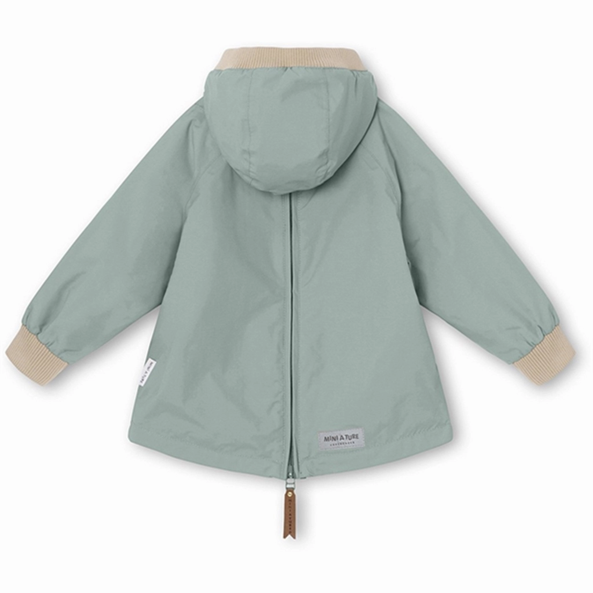 HybridLayerCompatibility MINI A TURE Baby Vito Spring Anorak w/Fleece Lining Gray Mist