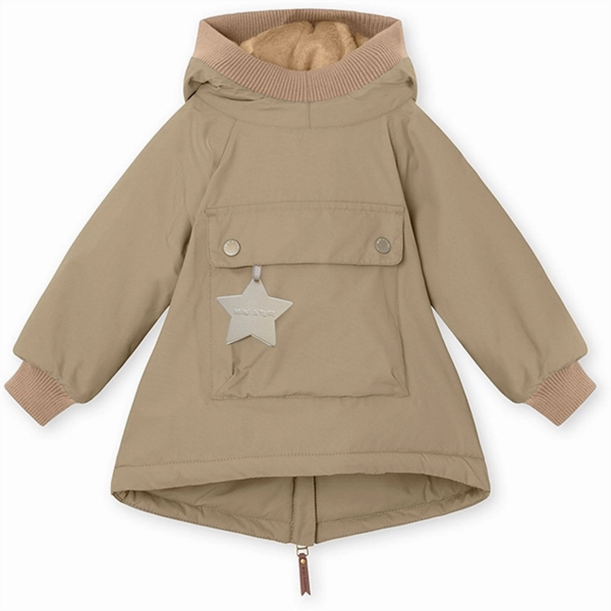MINI A TURE Baby Wen Anorak Savannah Tan Fit For Travel Cuffs Adjust