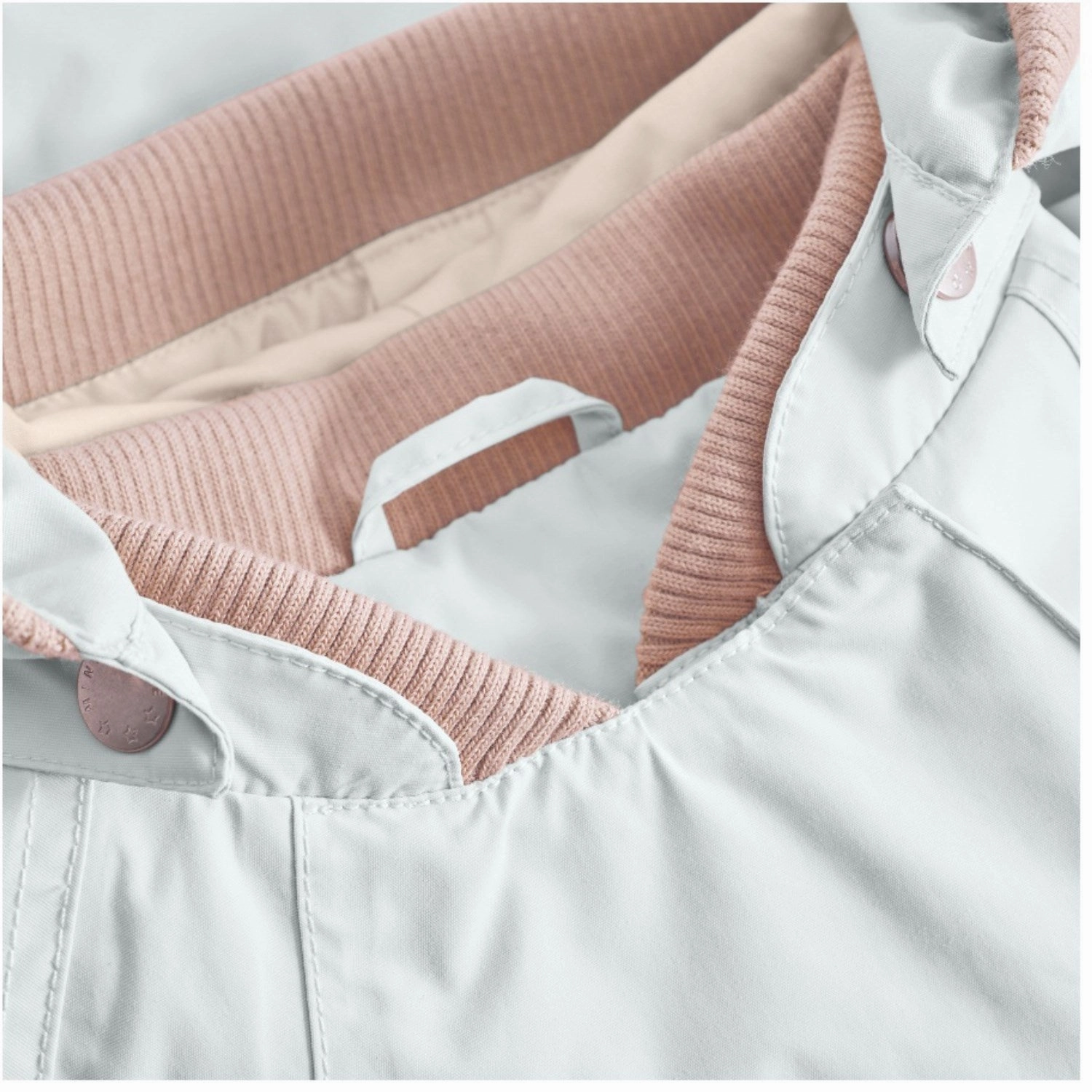 Comfy Essentials Cozy Texture Mini A ture Blue Metal Wai Spring Jacket. GRS
