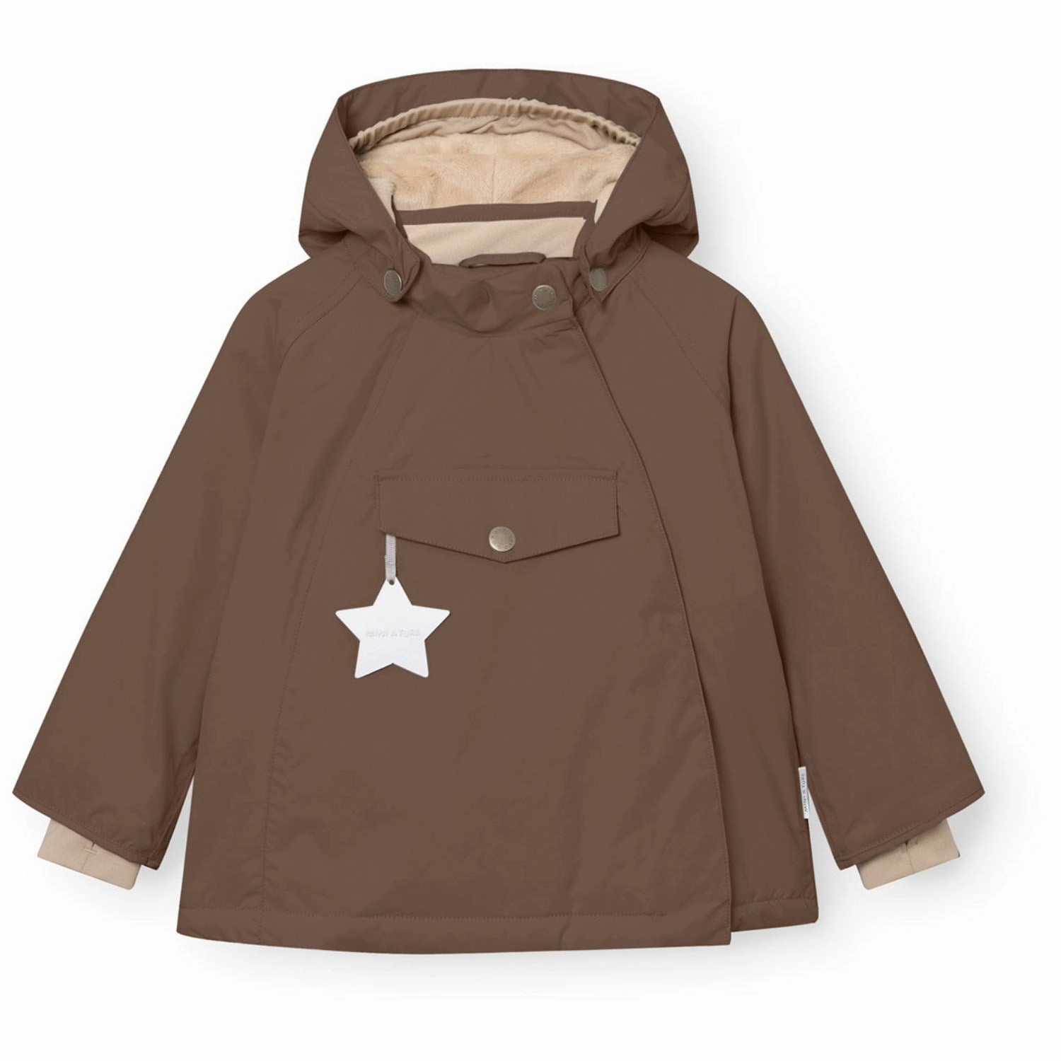 Outdoor Style Staple Casual Feel Mini A ture Chestnut Brown Matwang Fleece Lined Winter Jacket. GRS