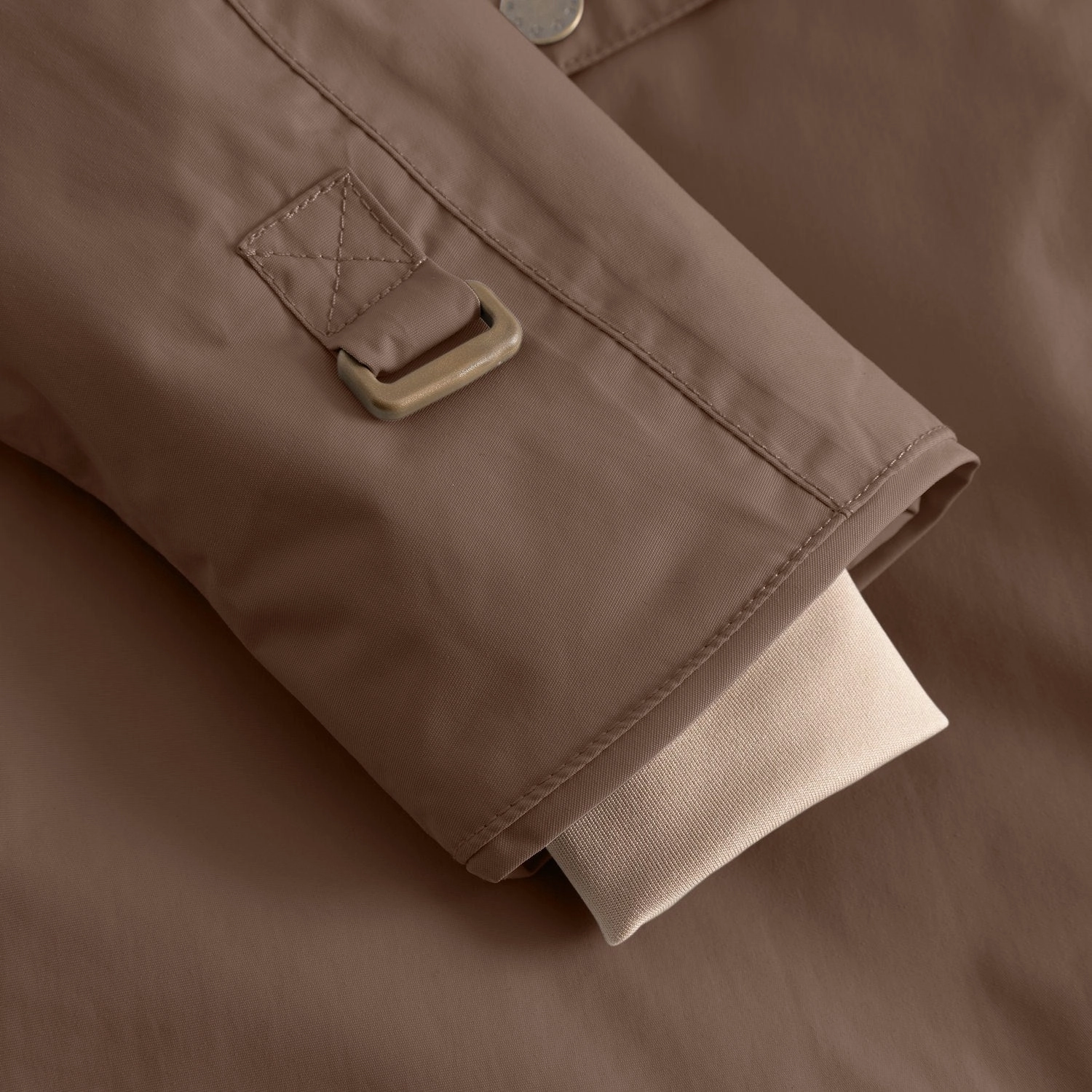 Simple Layers Abrasion Resistant Trim Mini A ture Chestnut Brown Matwang Fleece Lined Winter Jacket. GRS