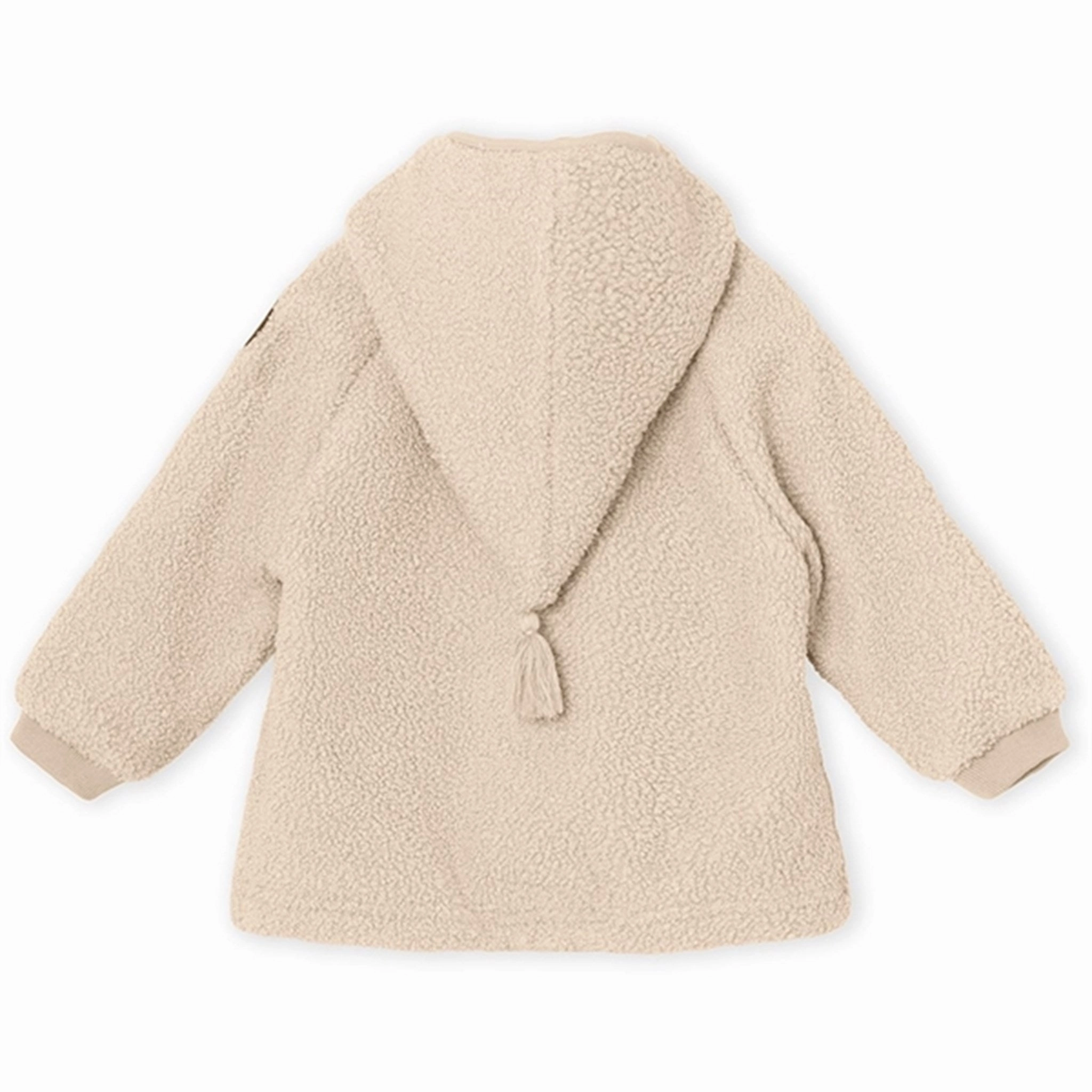 MINI A TURE Liff Teddy Fleece Jacket Sand Dollar NonRestrictive Movement Design