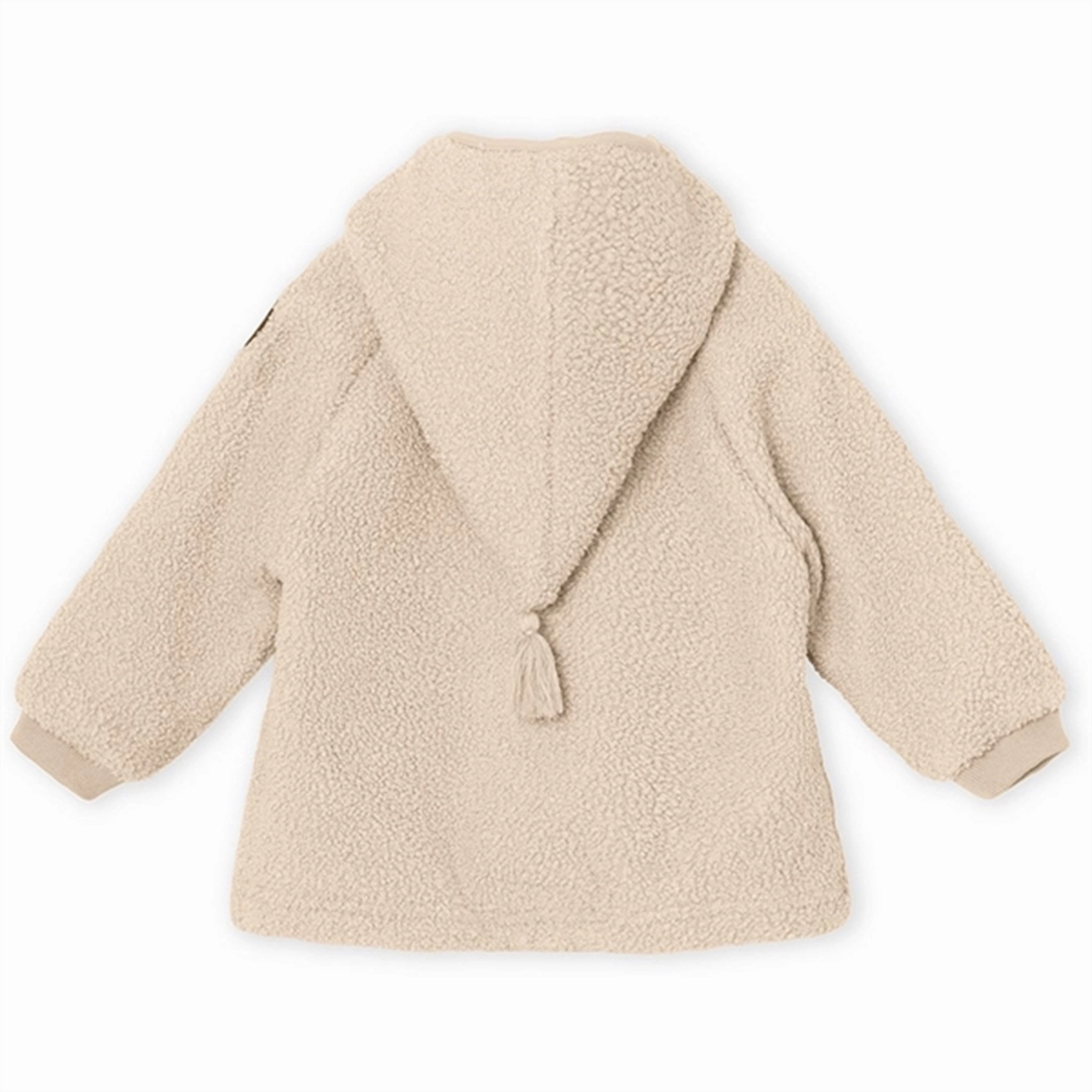 Stand Collar MINI A TURE Liff Teddy Fleece Jacket Sand Dollar