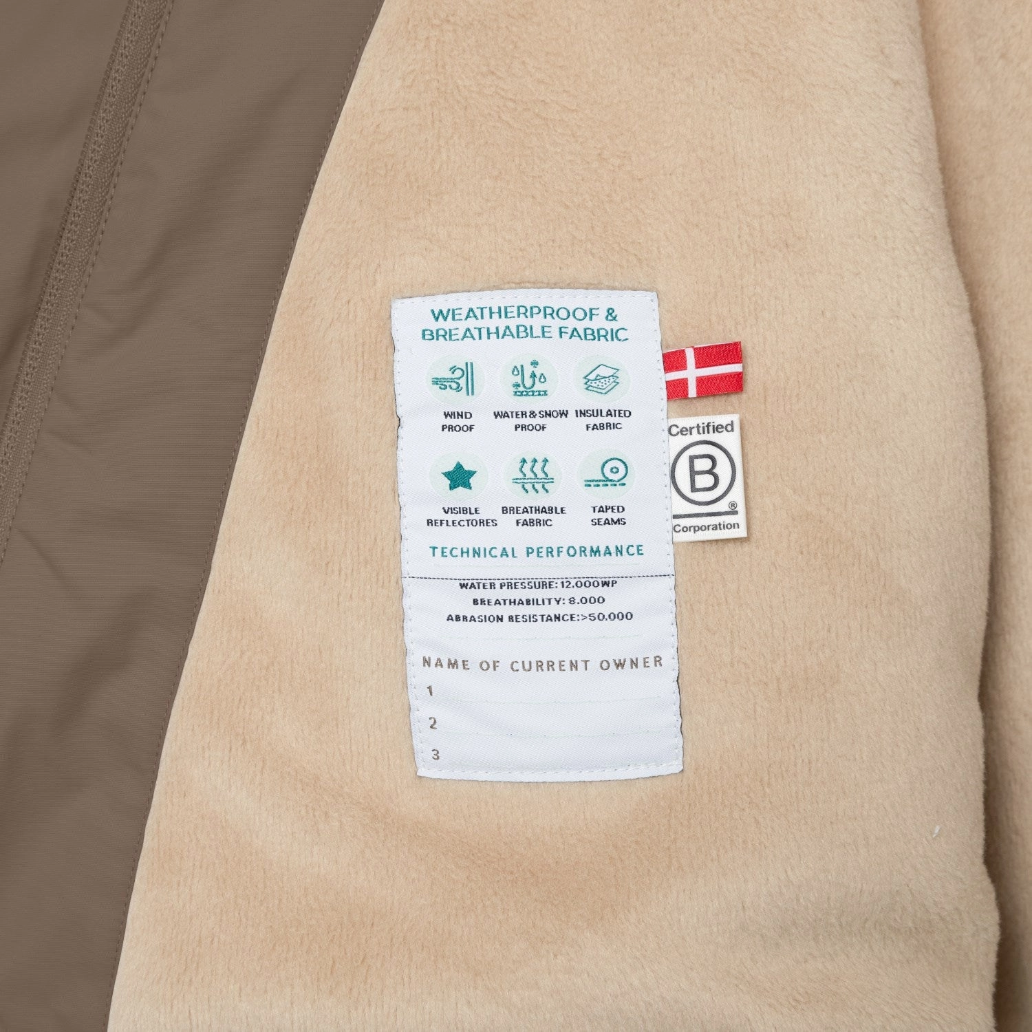 Pocket Placement Comfortable lining Mini A ture Morel Grey Matwang Fleece Lined Winter Jacket. GRS