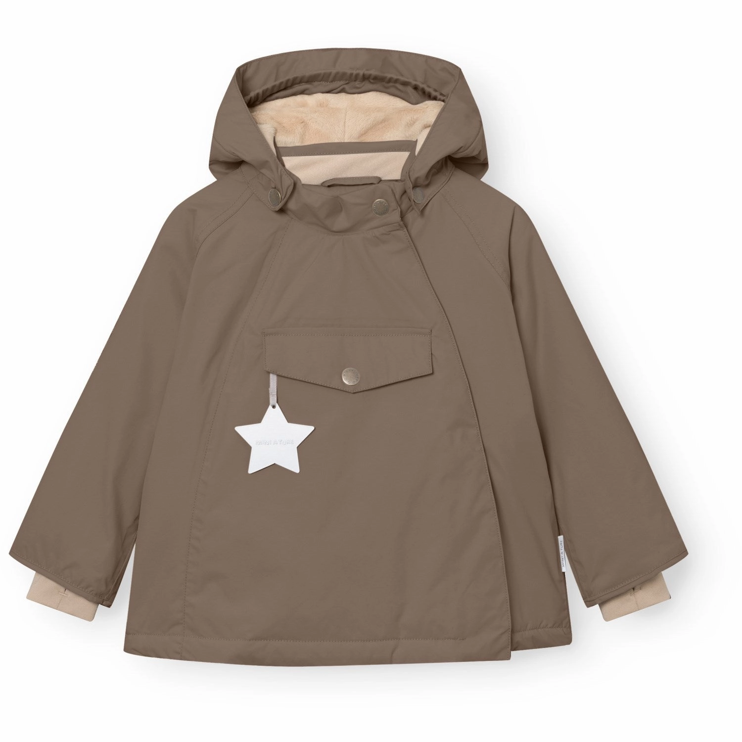 Mini A ture Morel Grey Matwang Fleece Lined Winter Jacket. GRS AntiSnag Lining Material Softshell Fabric