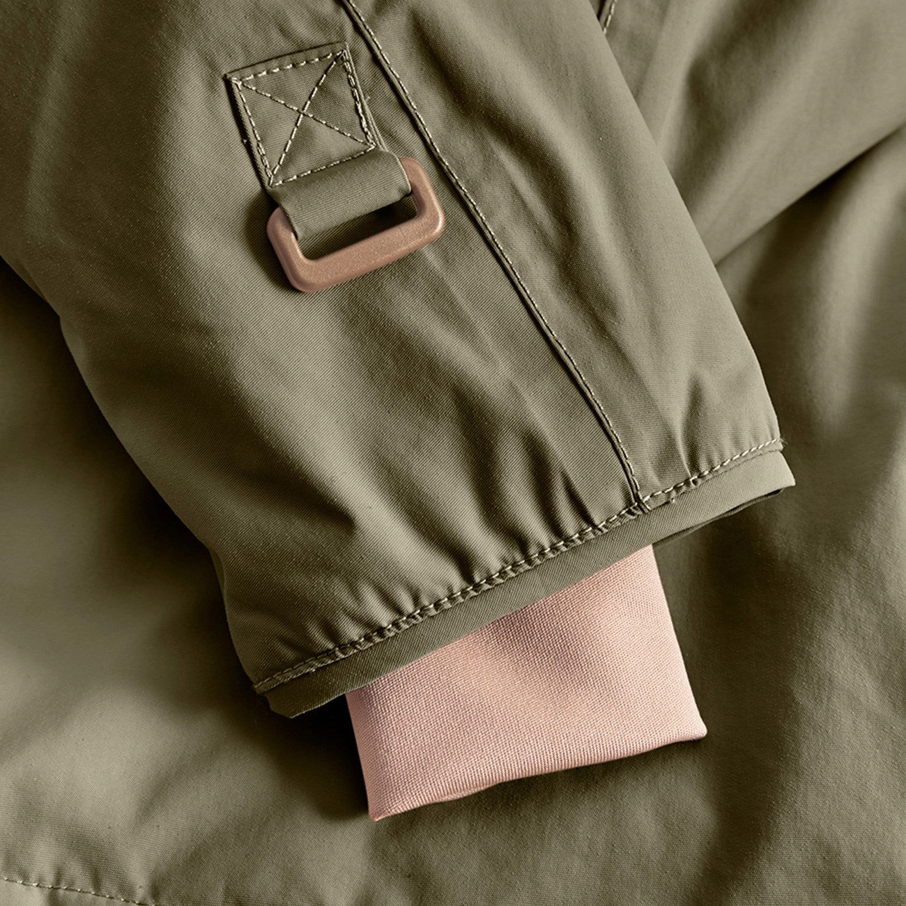 Mini A ture Olive night Wang Fleece Winter Jacket ReinforcedSeams Packable Construction