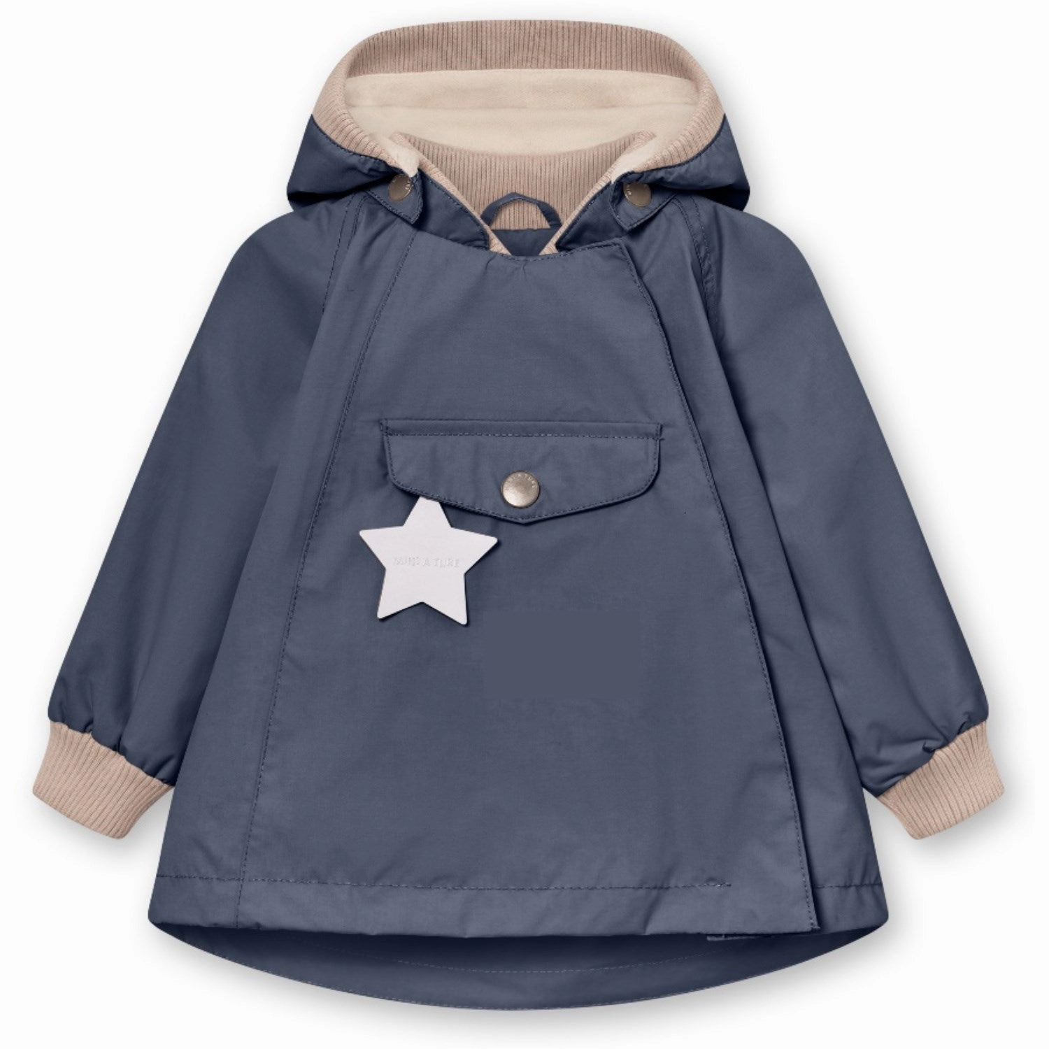 Fashion Forward Layer Flexible Fit Engineering Mini A ture Ombre Blue Wai Fleece Lined Spring Jacket. GRS