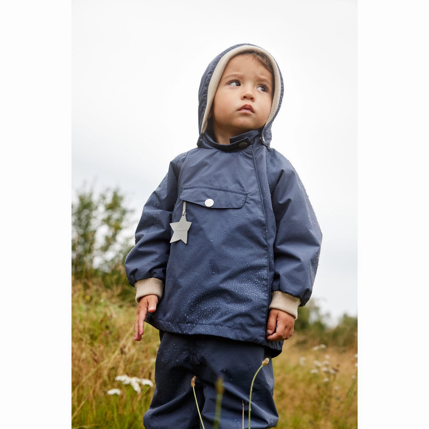 Mini A ture Ombre Blue Wai Fleece Lined Spring Jacket. GRS Heat Retention Casual Outdoor Look