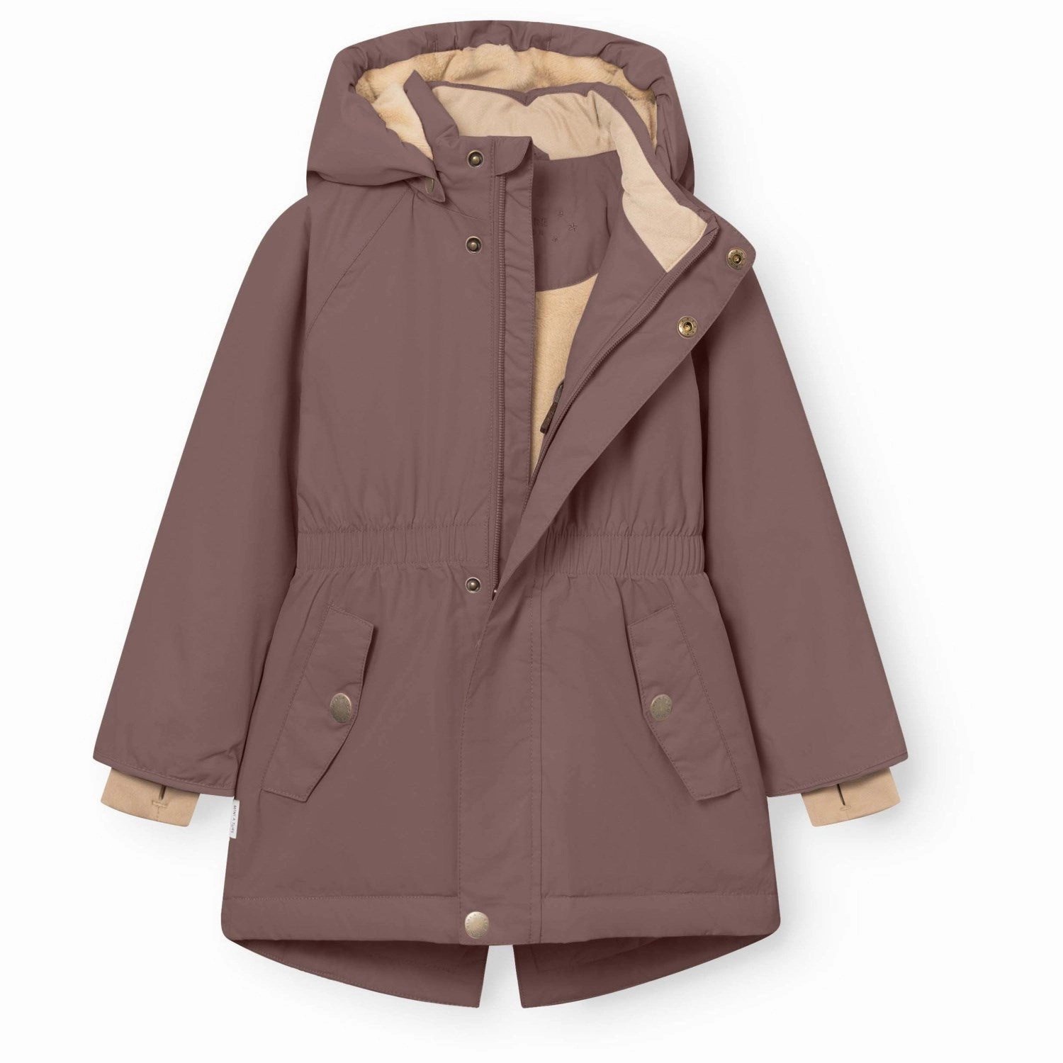 Mini A ture Peppercorn Plum Matvikania Fleece Lined Winter Jacket. GRS Urban Explorer Look Very Cold