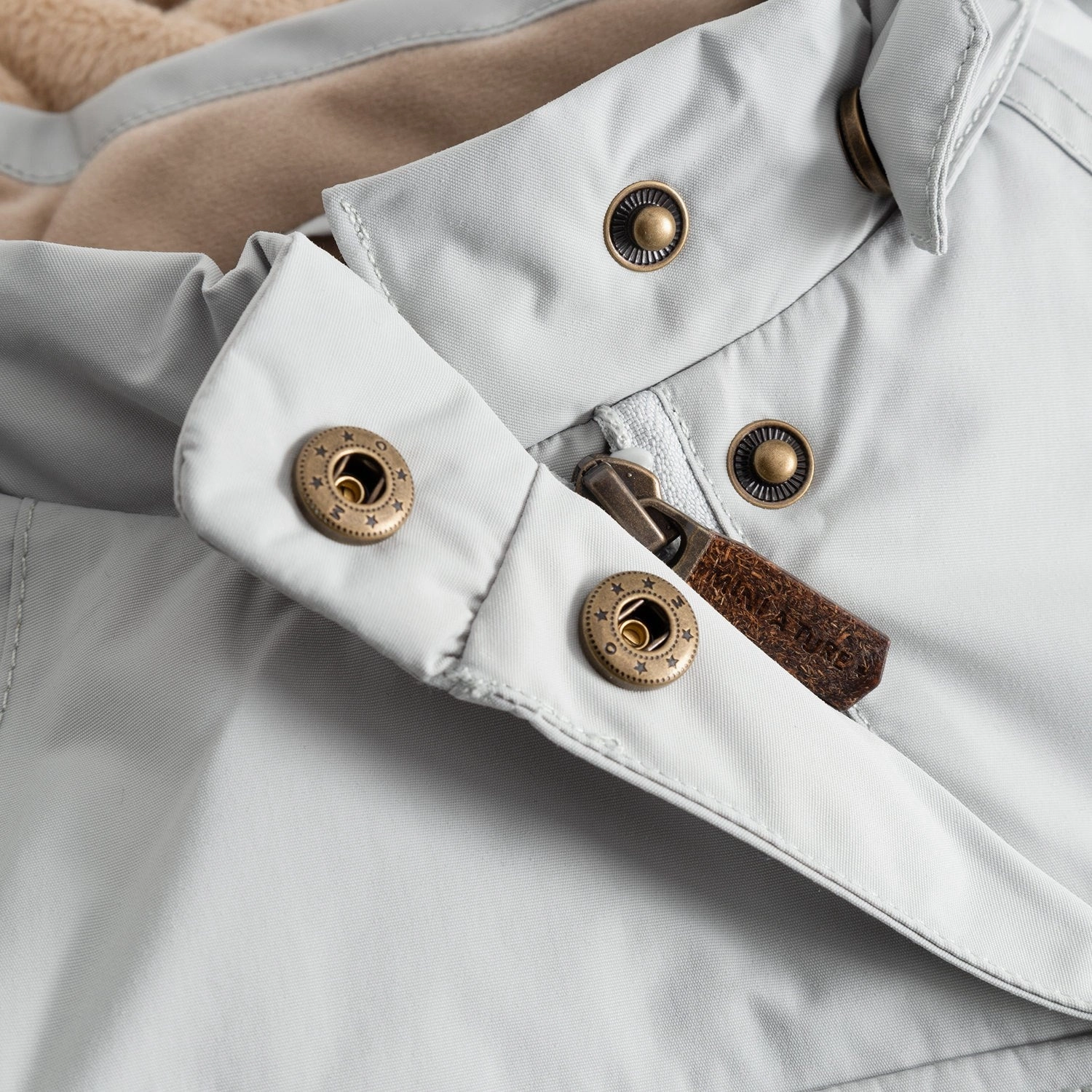 Mini A ture Puritan Grey Matwang Fleece Lined Winter Jacket. GRS Detachable Components Water Repellent Finish