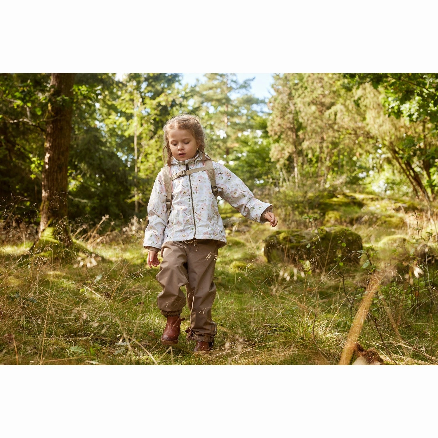 Mini A ture Sakura Spring Wiami Fleece Lined Printed Spring Jacket. GRS Modular Design AllDay Comfort Design