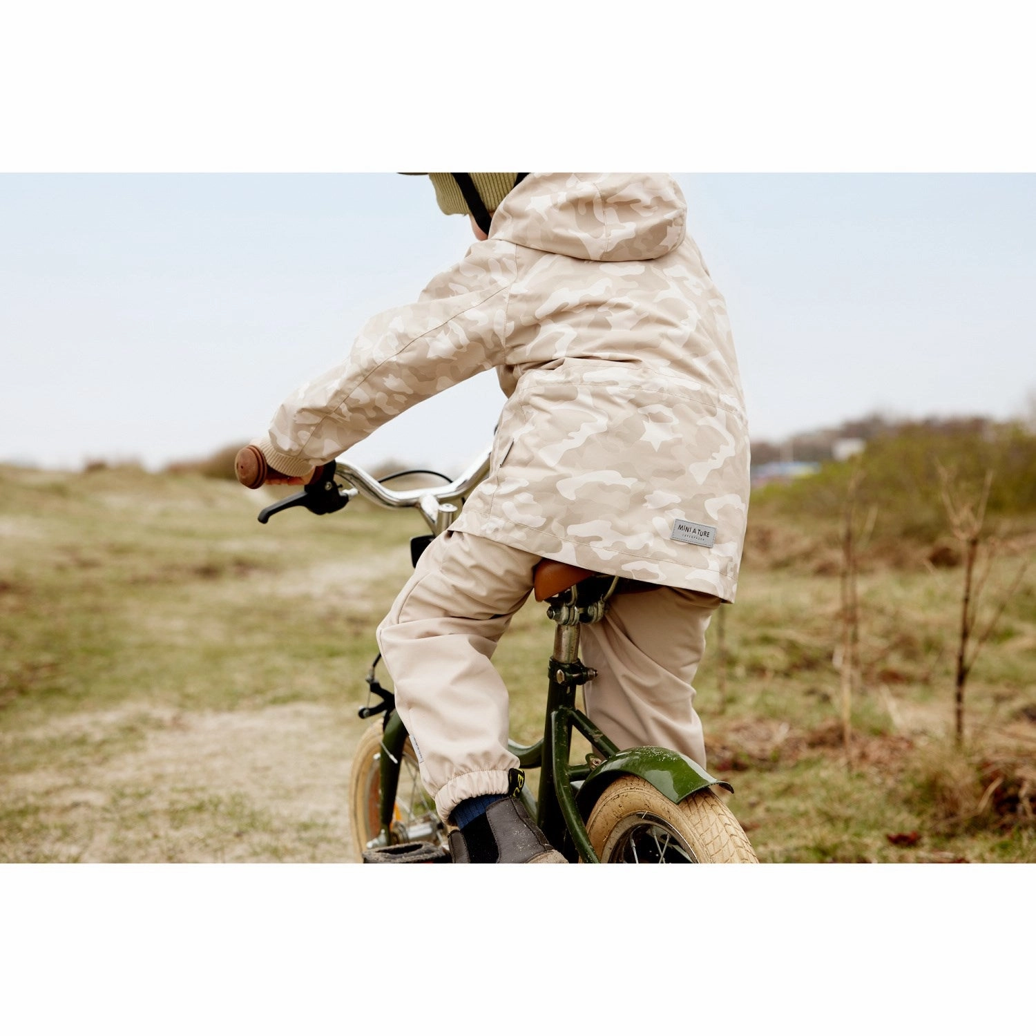 Mini A ture Sand Camo Wally Fleece Lined Printed Spring Jacket.GRS Long Sleeves