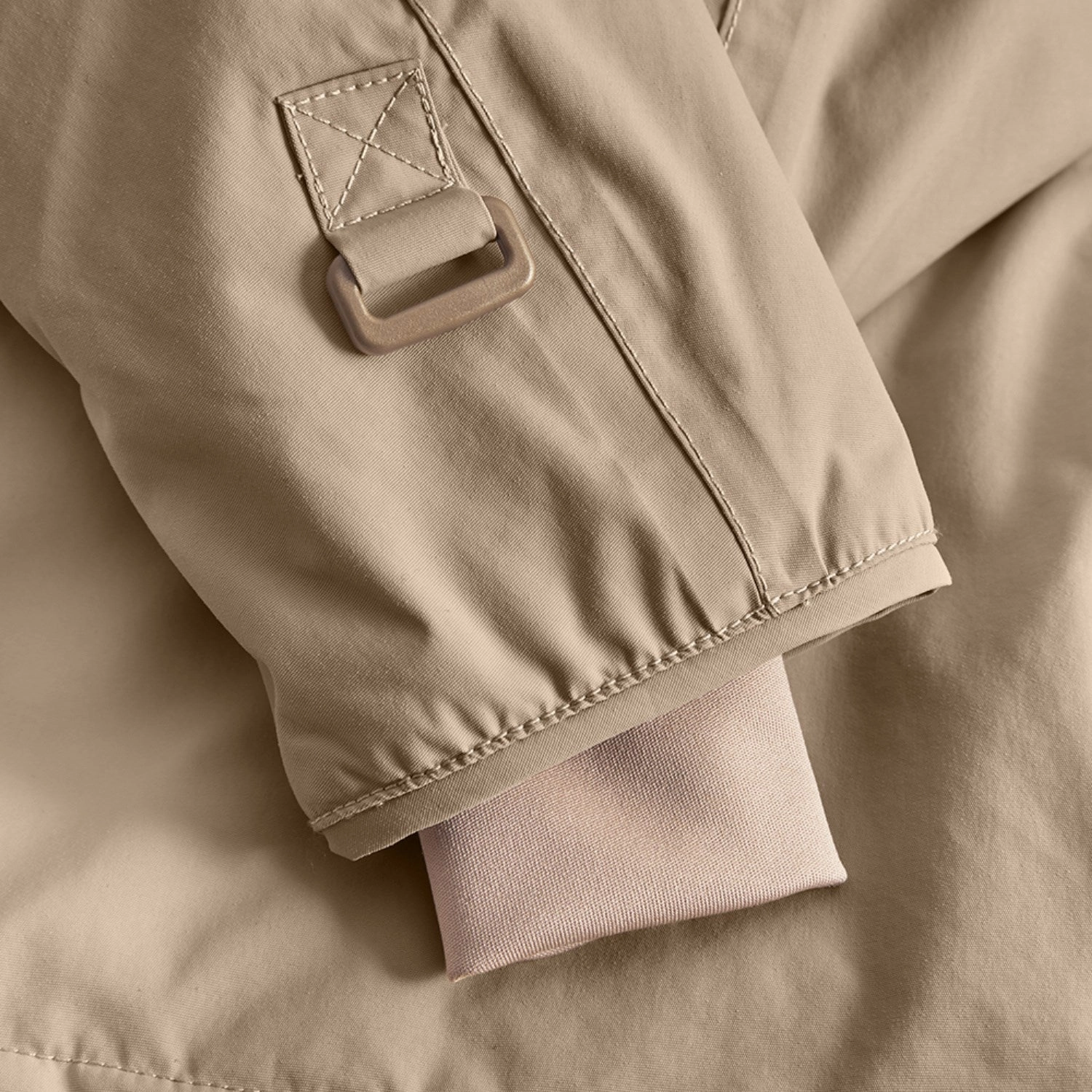 DurableStitching Eco Friendly Padding Mini A ture Savannah tan Fleece Lined Winter Jacket