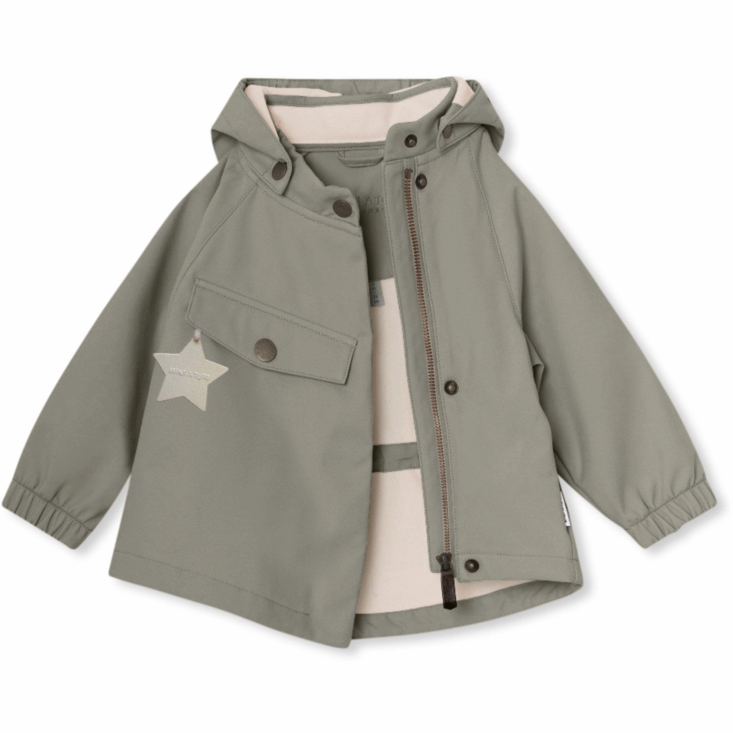 Mini A ture Vert Wai Spring Softshell Jacket. GRS Weatherproof Construction Smooth Zipper Glides