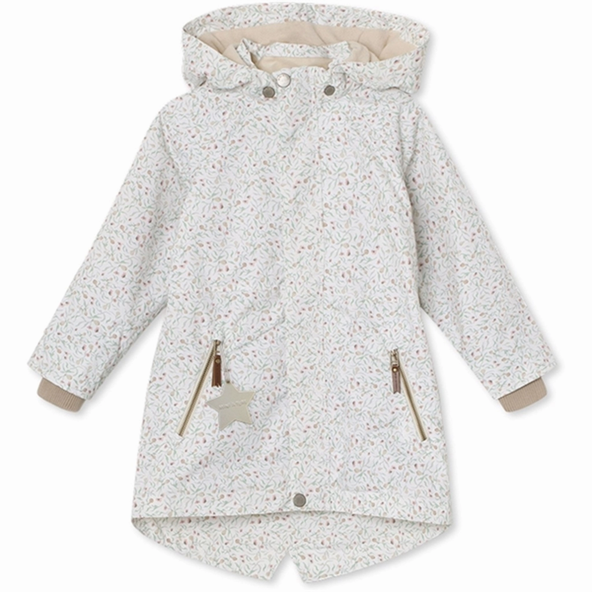 MINI A TURE Vikaya Spring Jacket w/Fleece Lining Rose Dragonfly Eco Certified Textiles NonRestrictive Cut